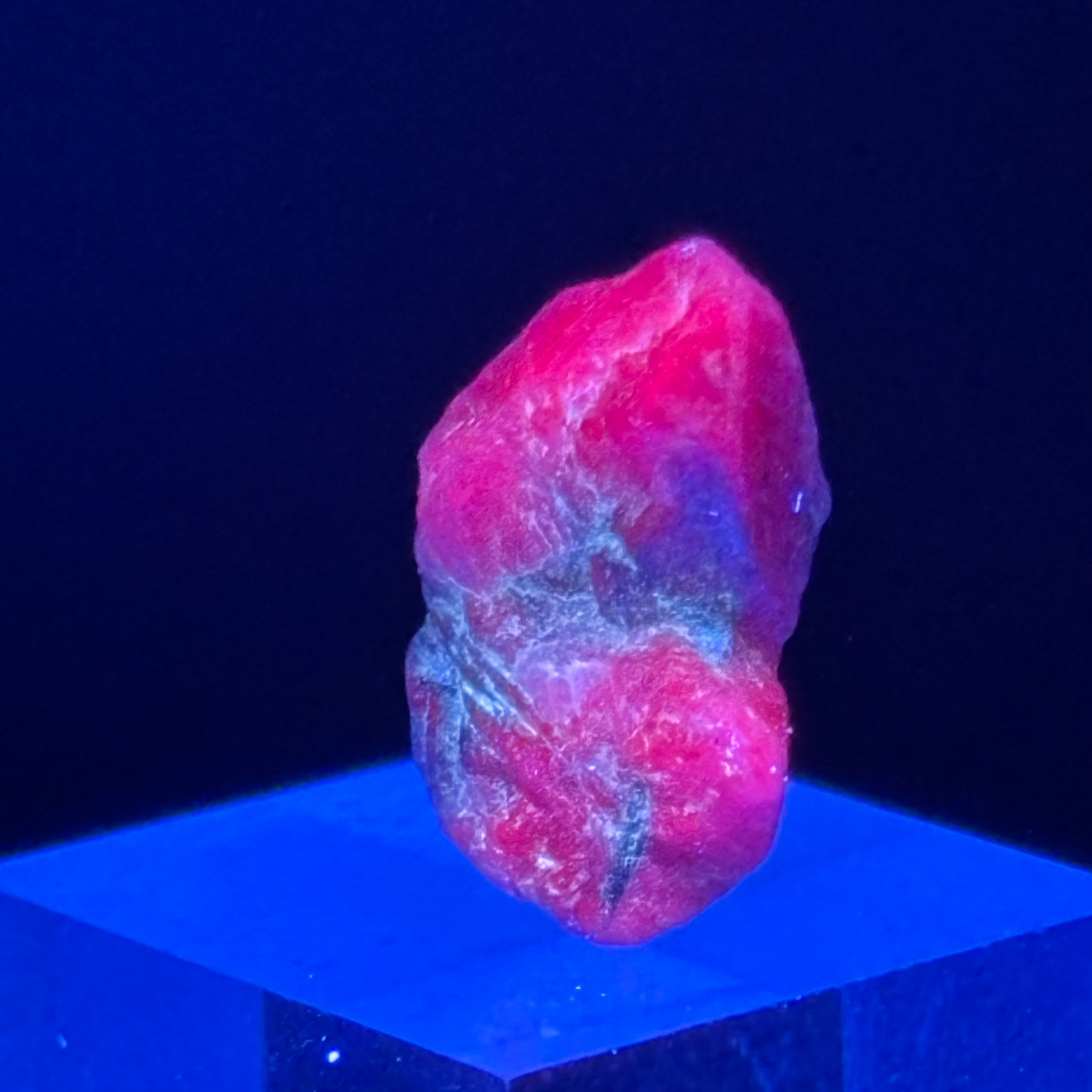 Natural Fluorescent Ruby Crystal - 146