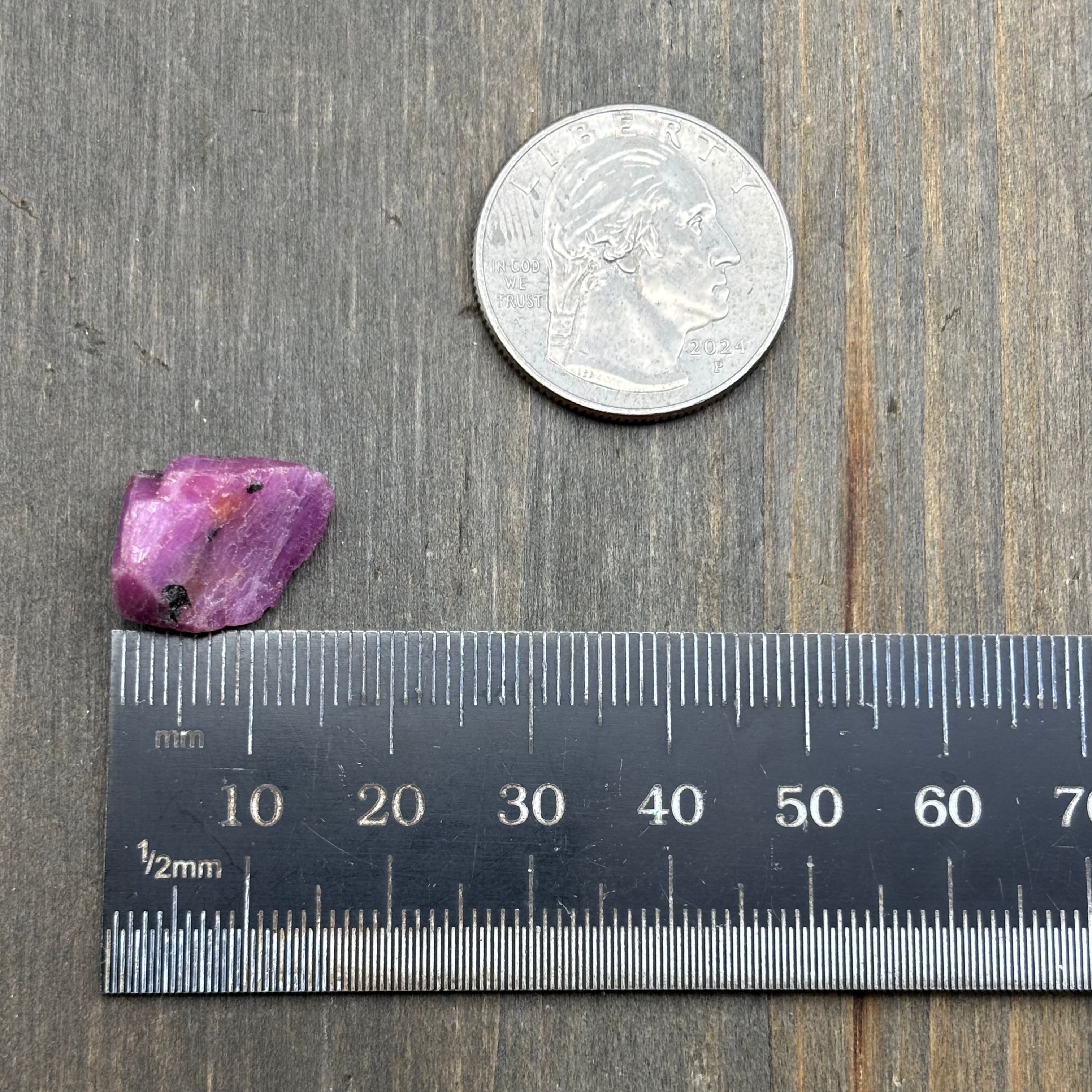 Natural Fluorescent Ruby Crystal - 147