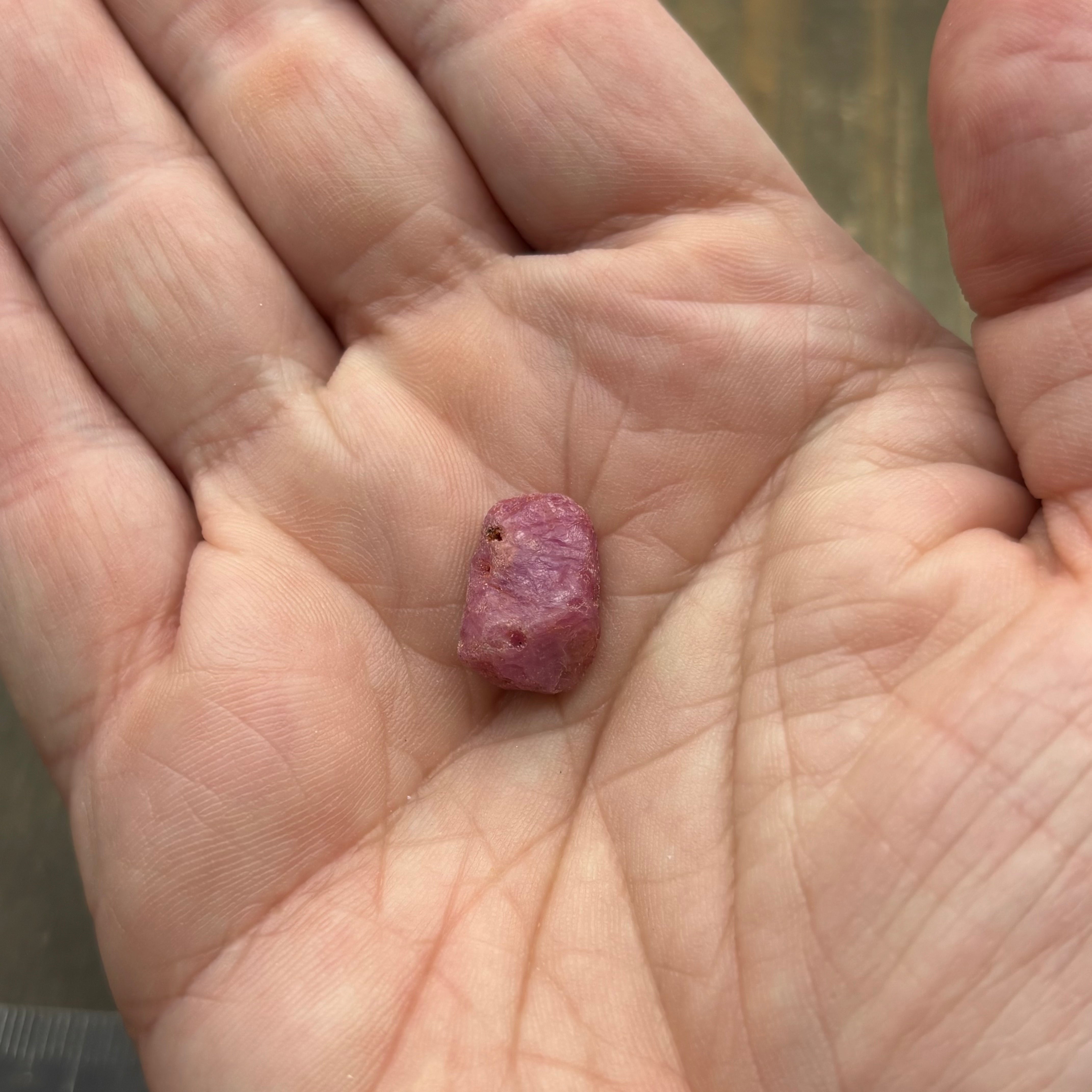 Natural Fluorescent Ruby Crystal - 163