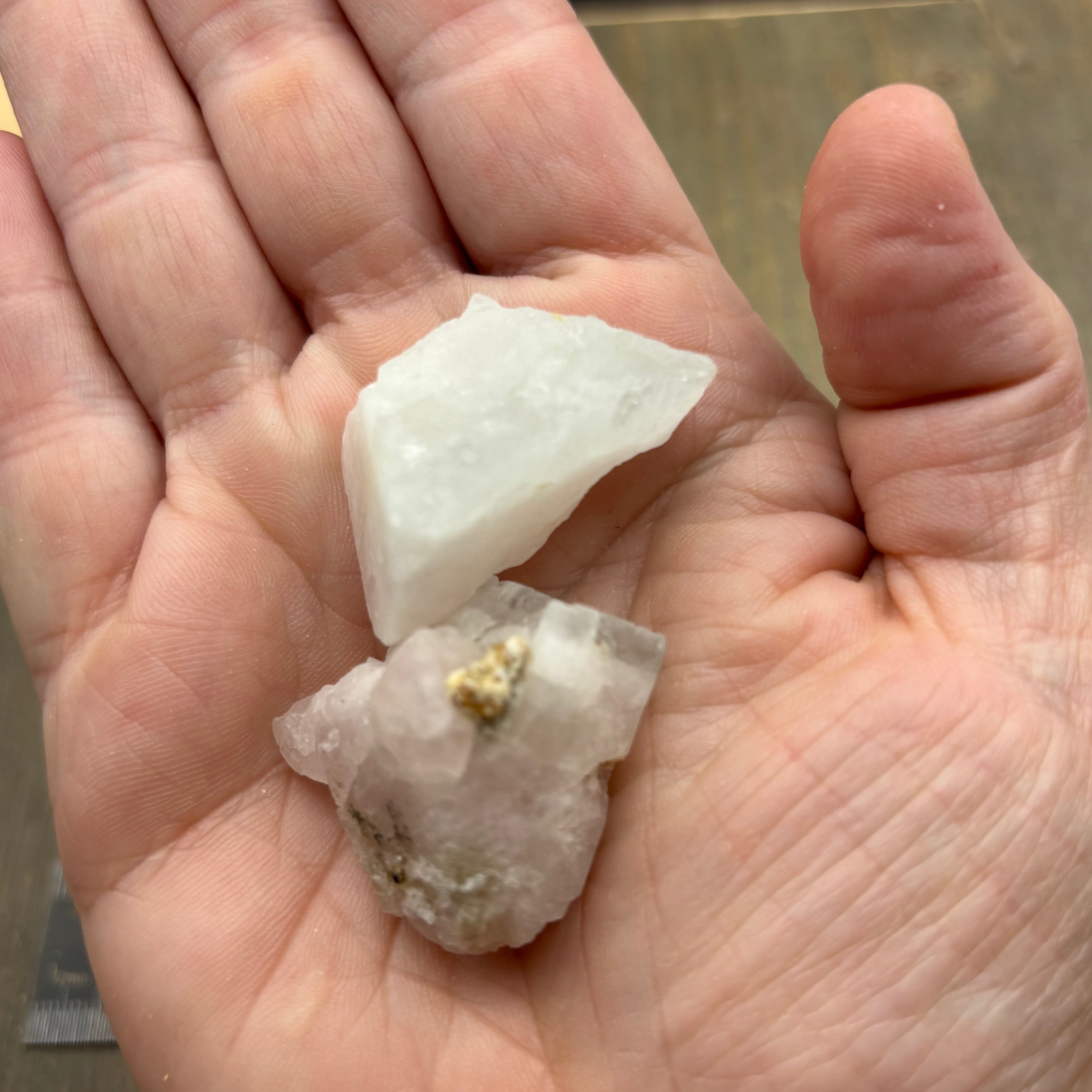 Morganite with Aquamarine Pair - 016