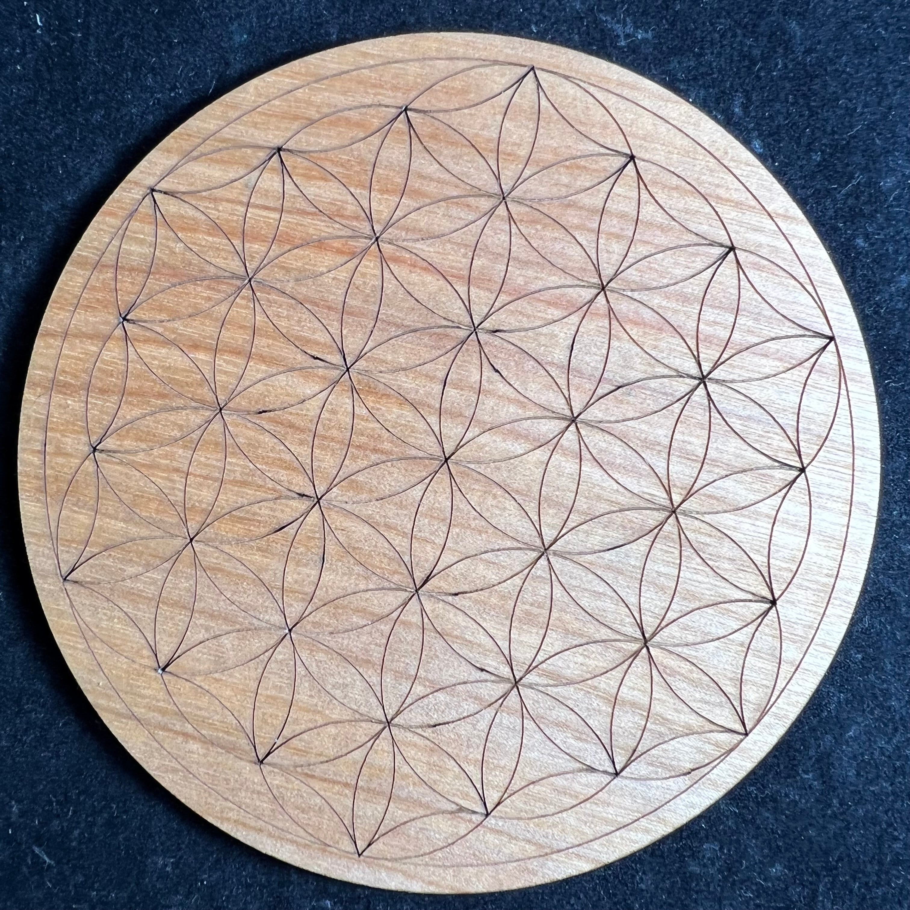 Flower of Life Wooden Grid