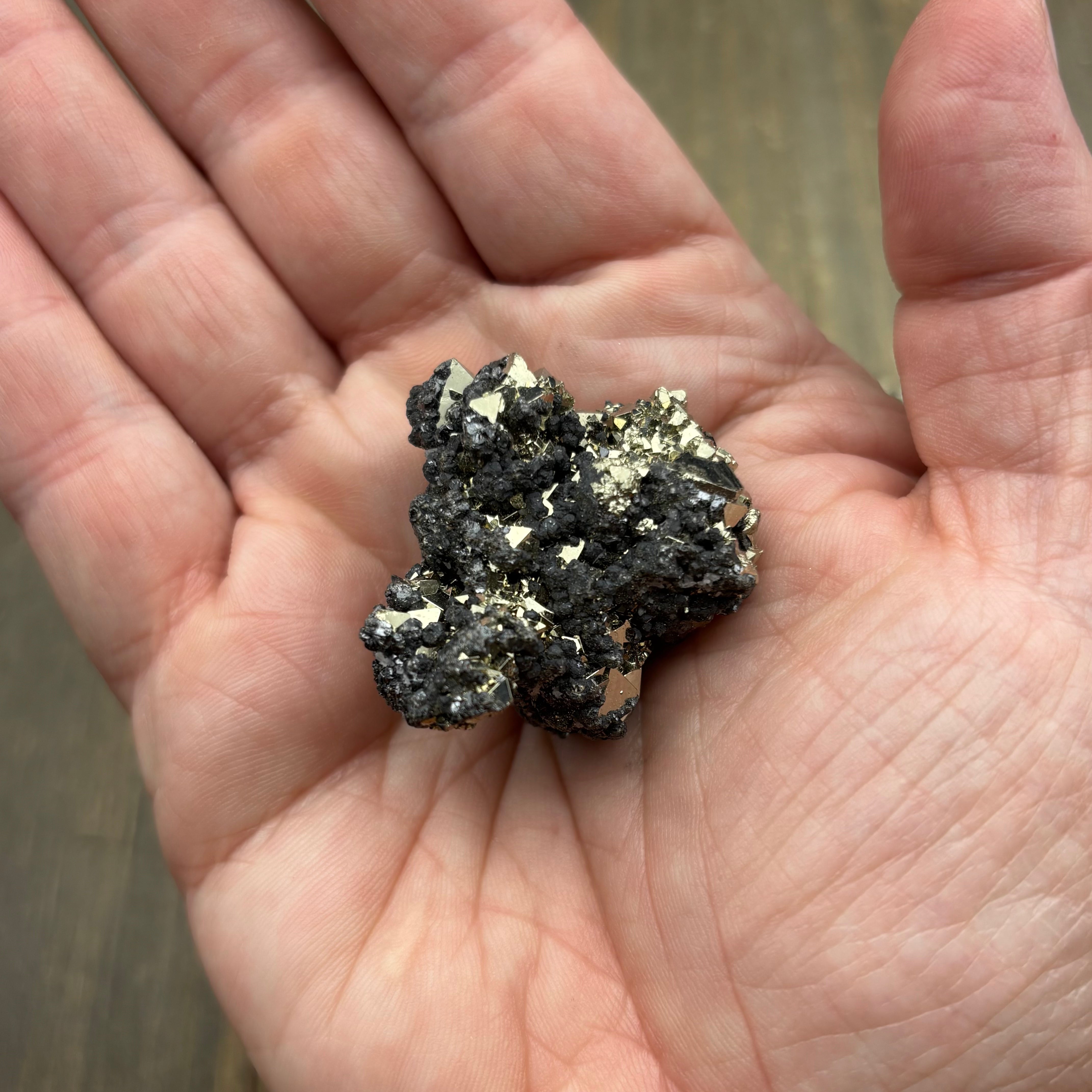 Crystalline Pyrite with Sphalerite (new)