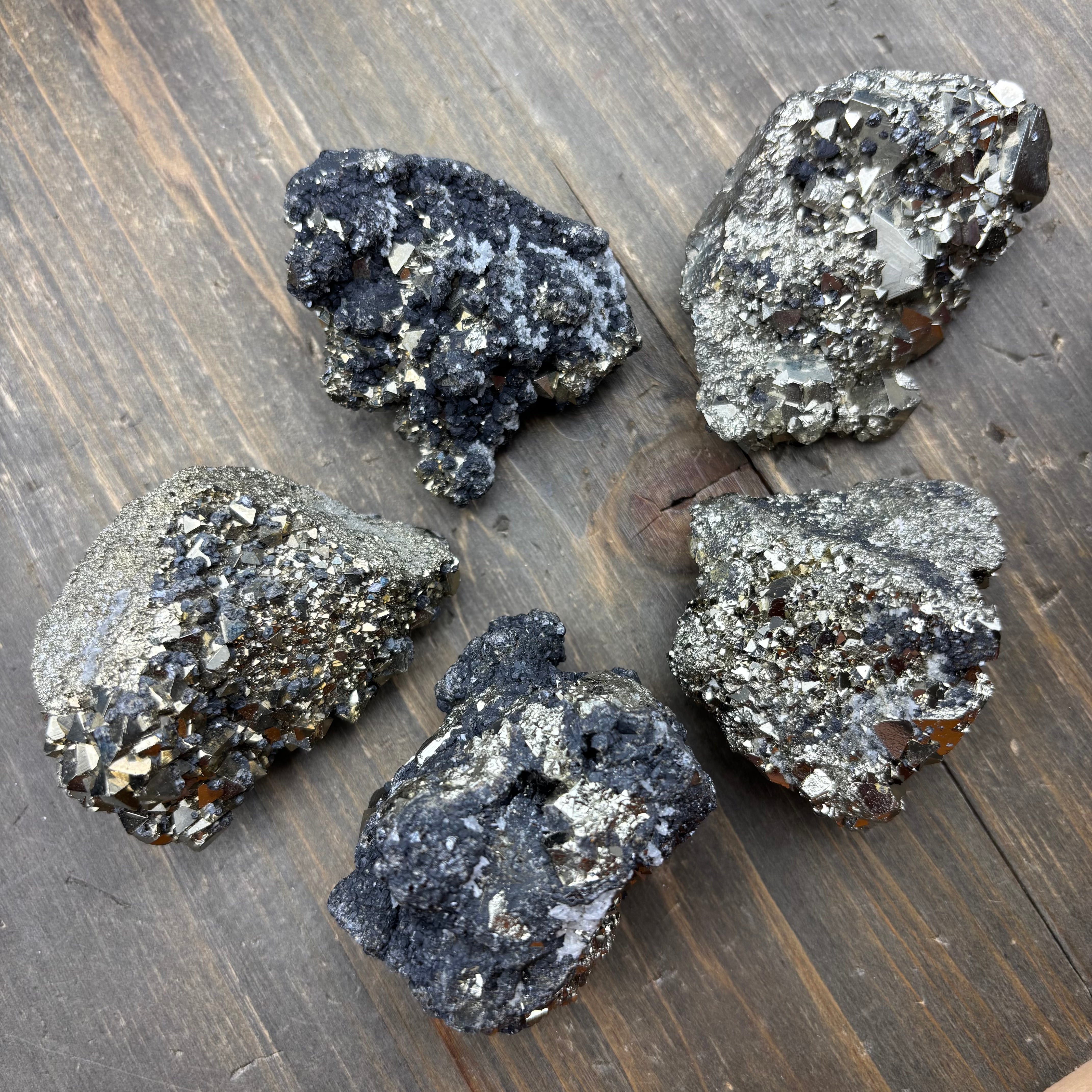 Crystalline Pyrite with Sphalerite (new)