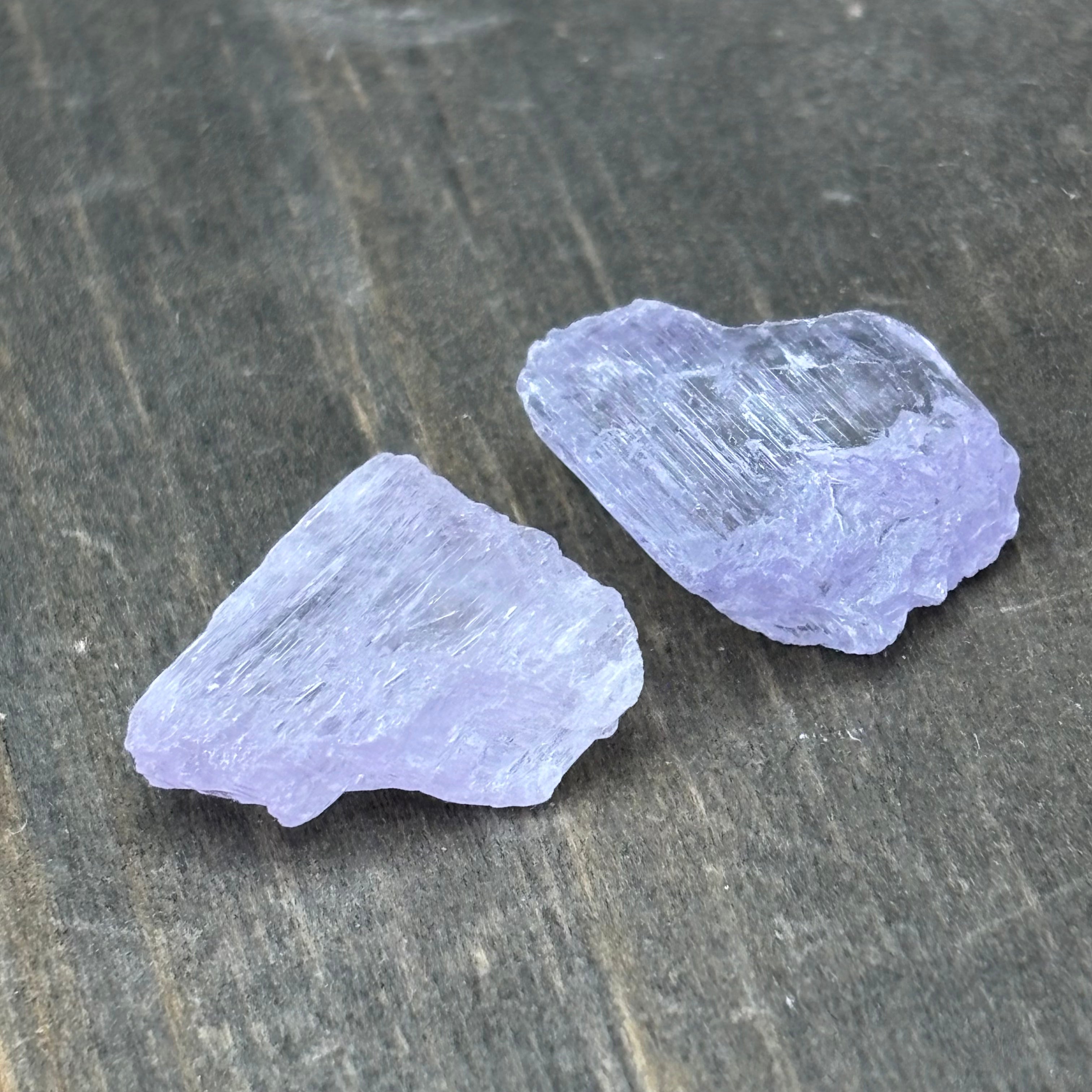 Pink Kunzite Point Pair