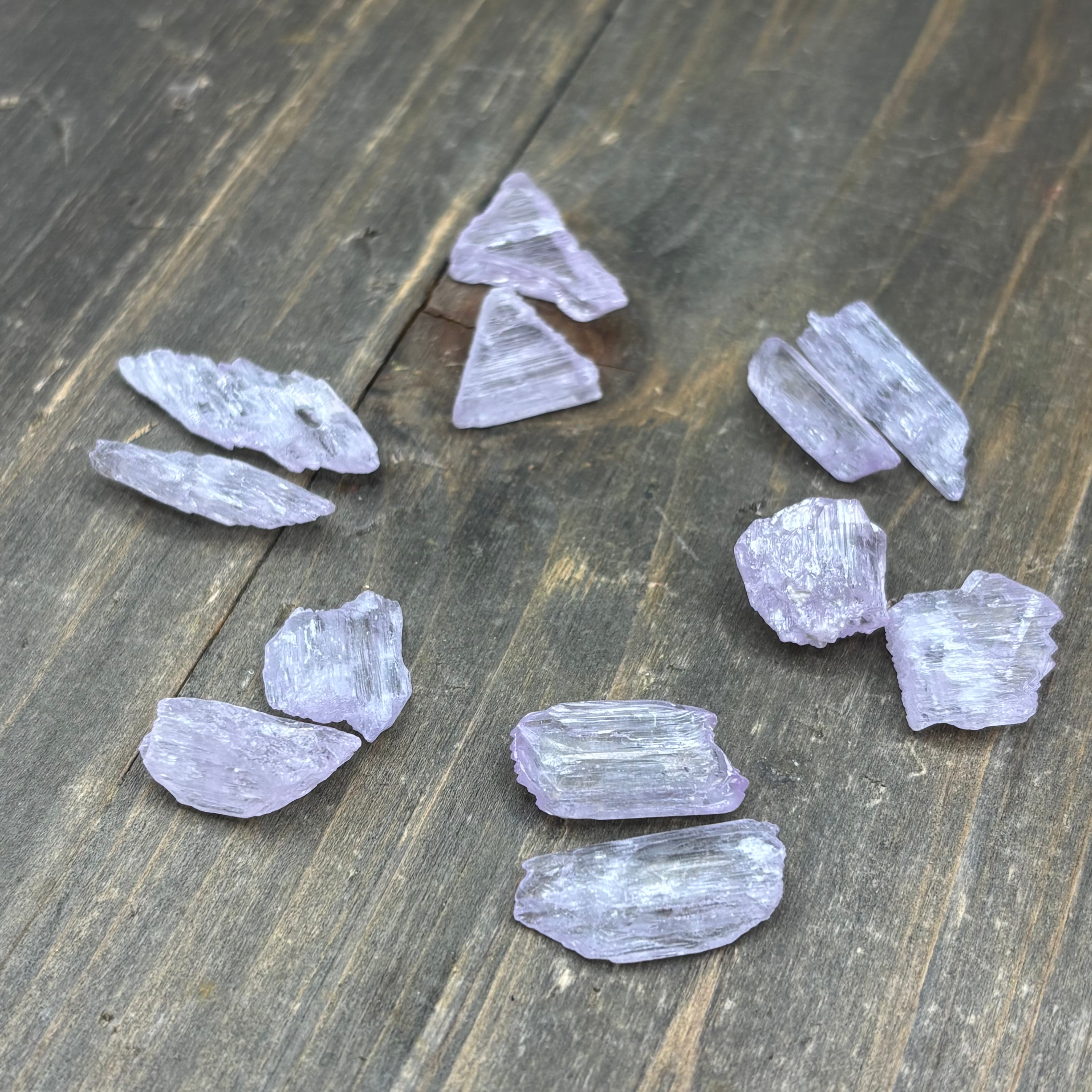 Pink Kunzite Point Pair