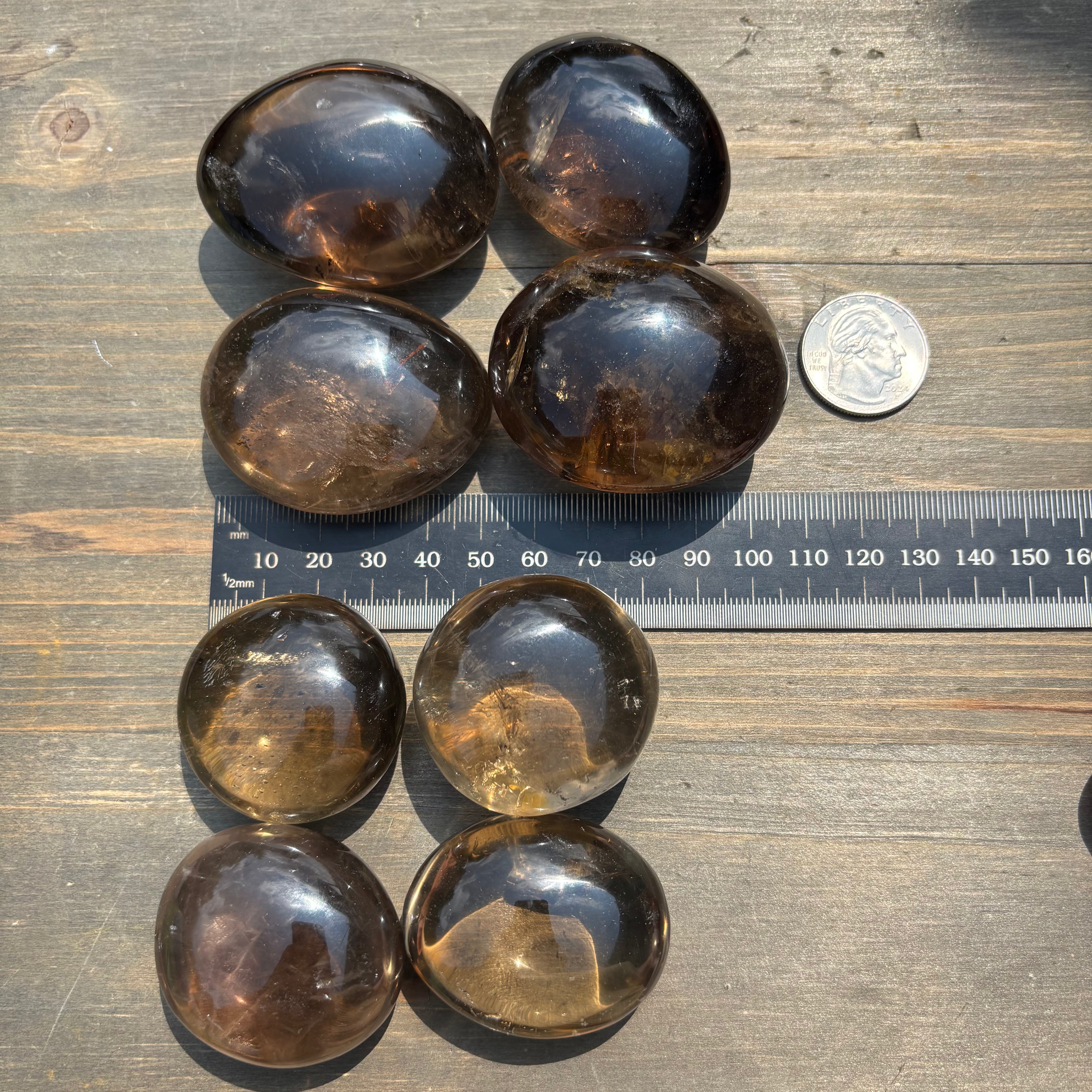 Smoky Quartz Orb, Kit of 4