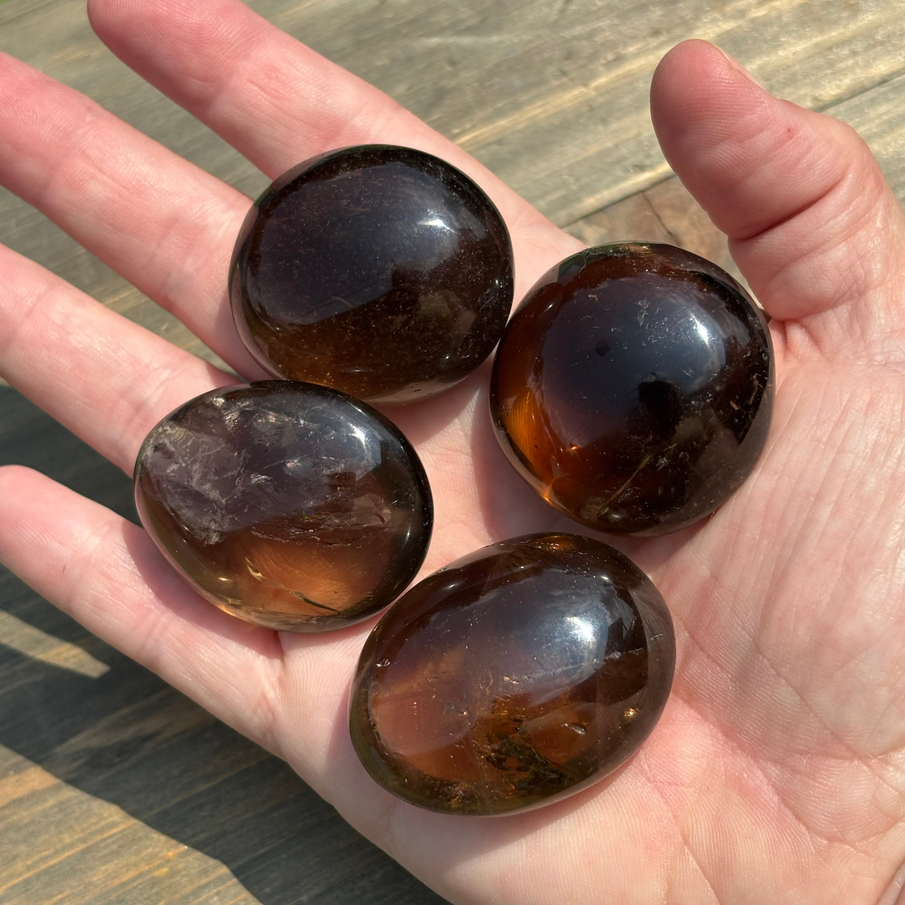 Smoky Quartz Orb, Kit of 4