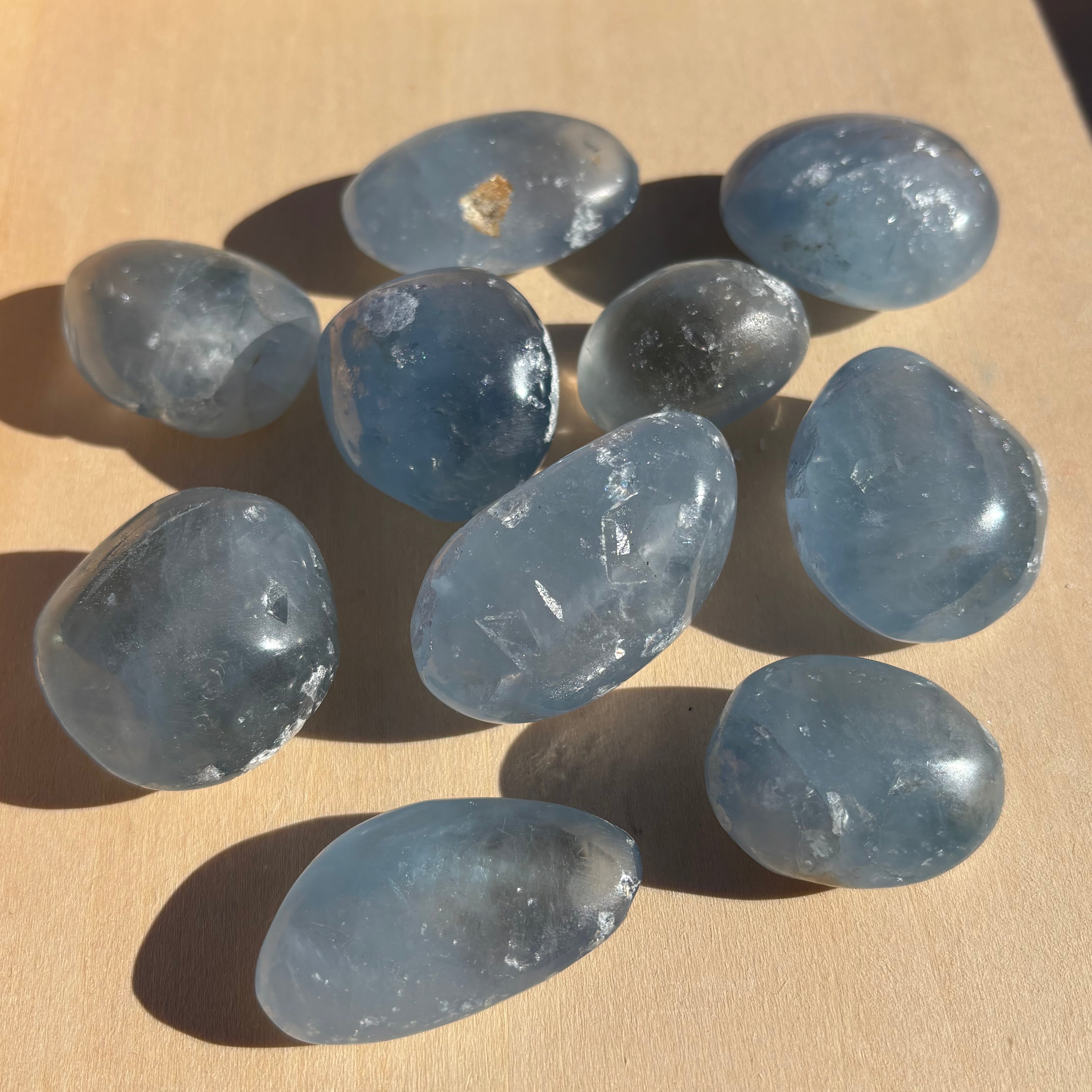 Celestite Polished Pair