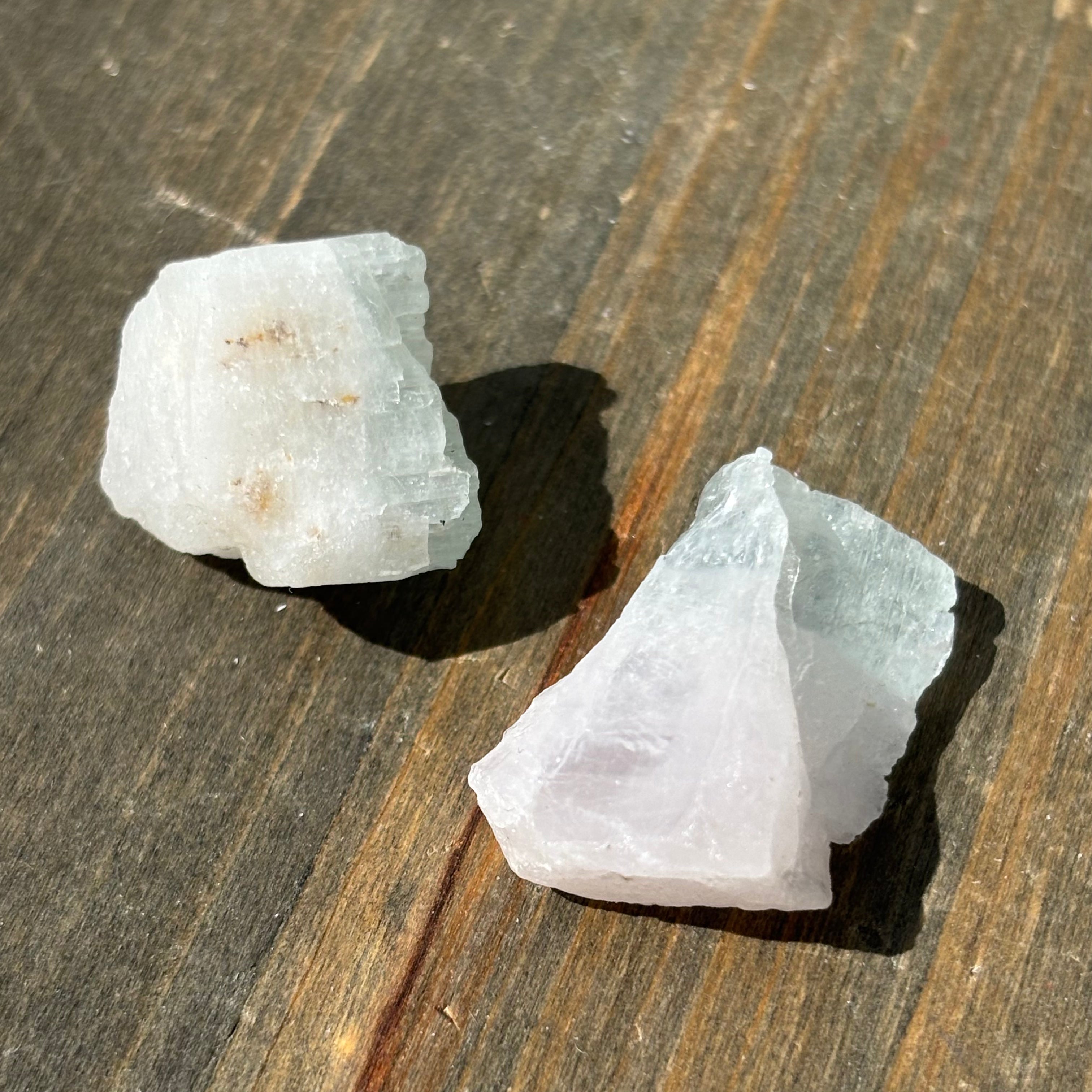 Morganite with Aquamarine Pair - 052