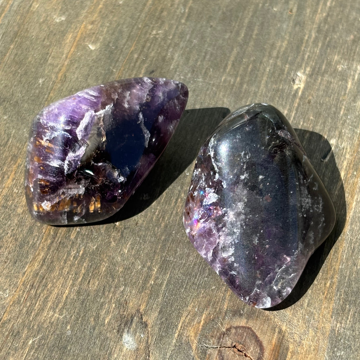 Ruby Crystal Tower Natural Vintage Super Sevens Pair | Clarity Crystal Shop