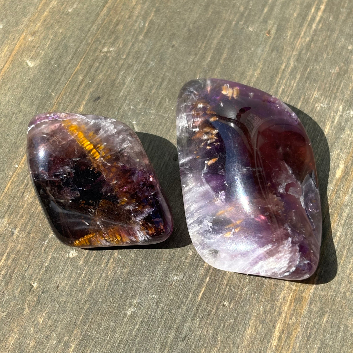 Natural Vintage Super Sevens Pair | Clarity Crystal Shop