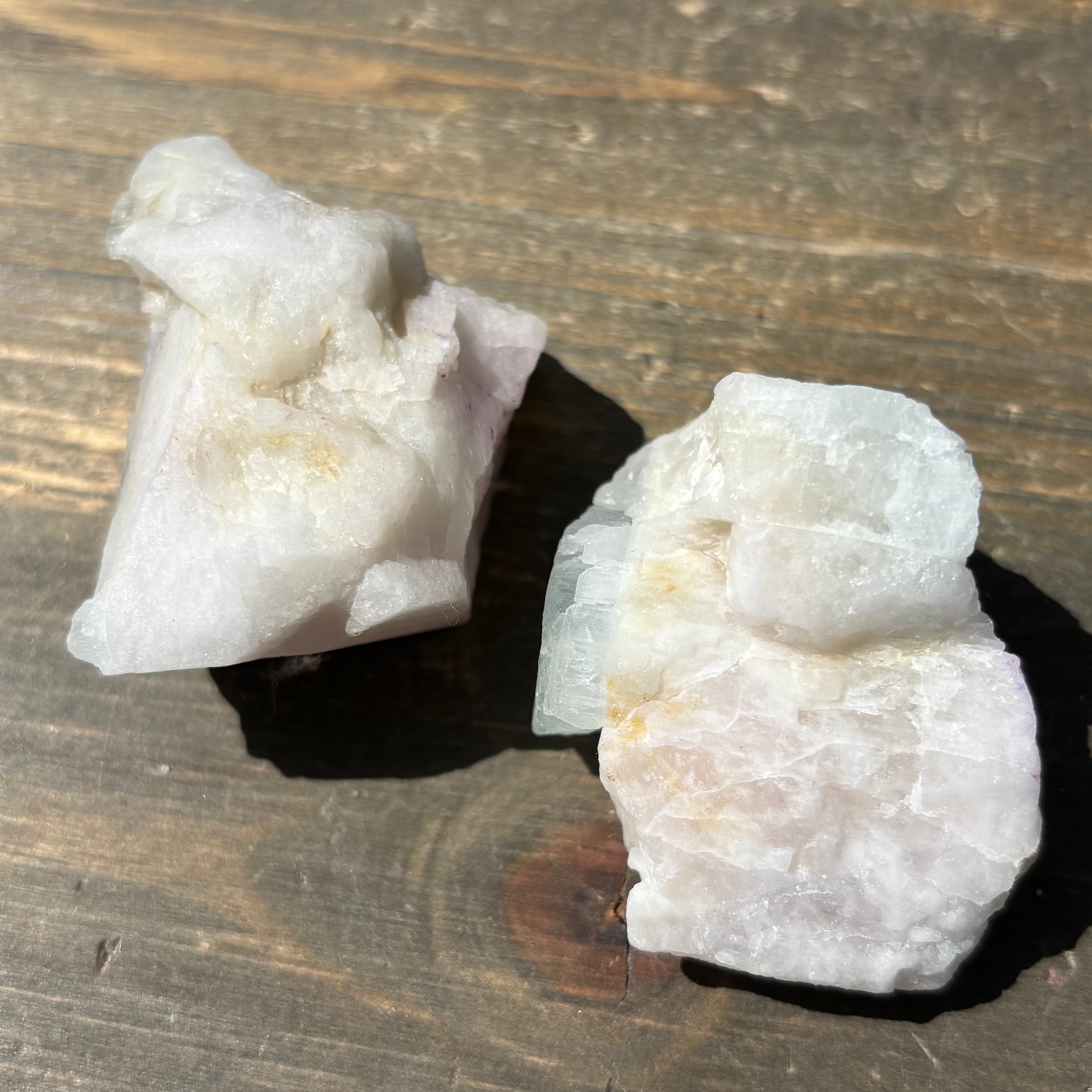 Morganite with Aquamarine Pair - 056