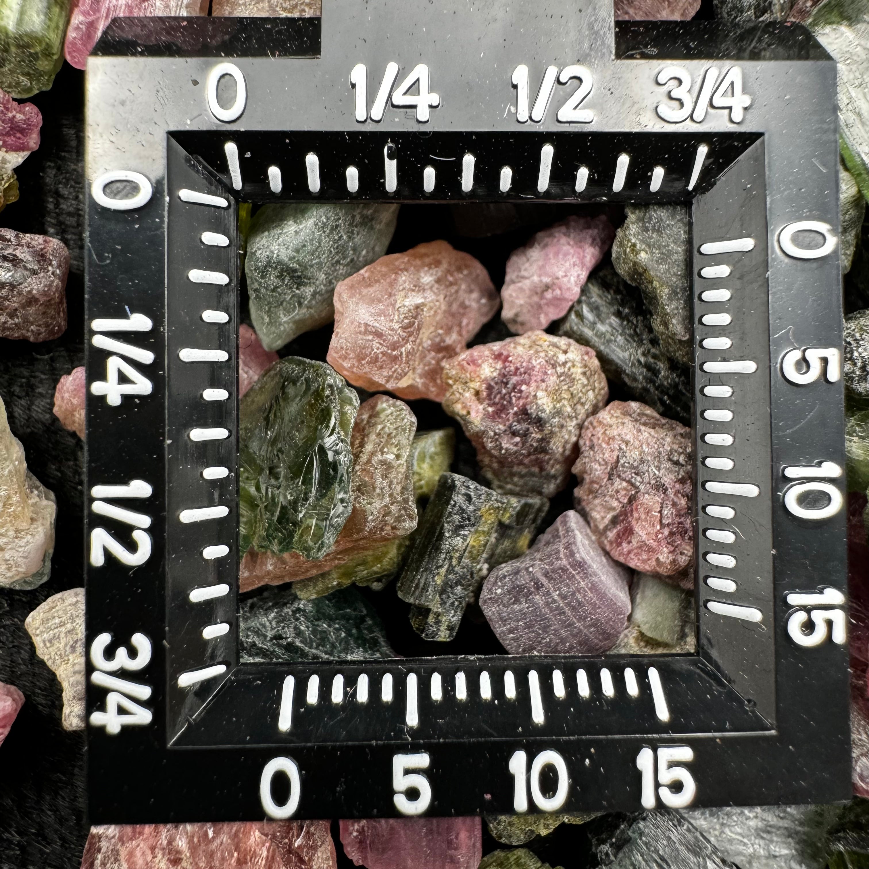 Small Multi Colored Tourmaline Crystals