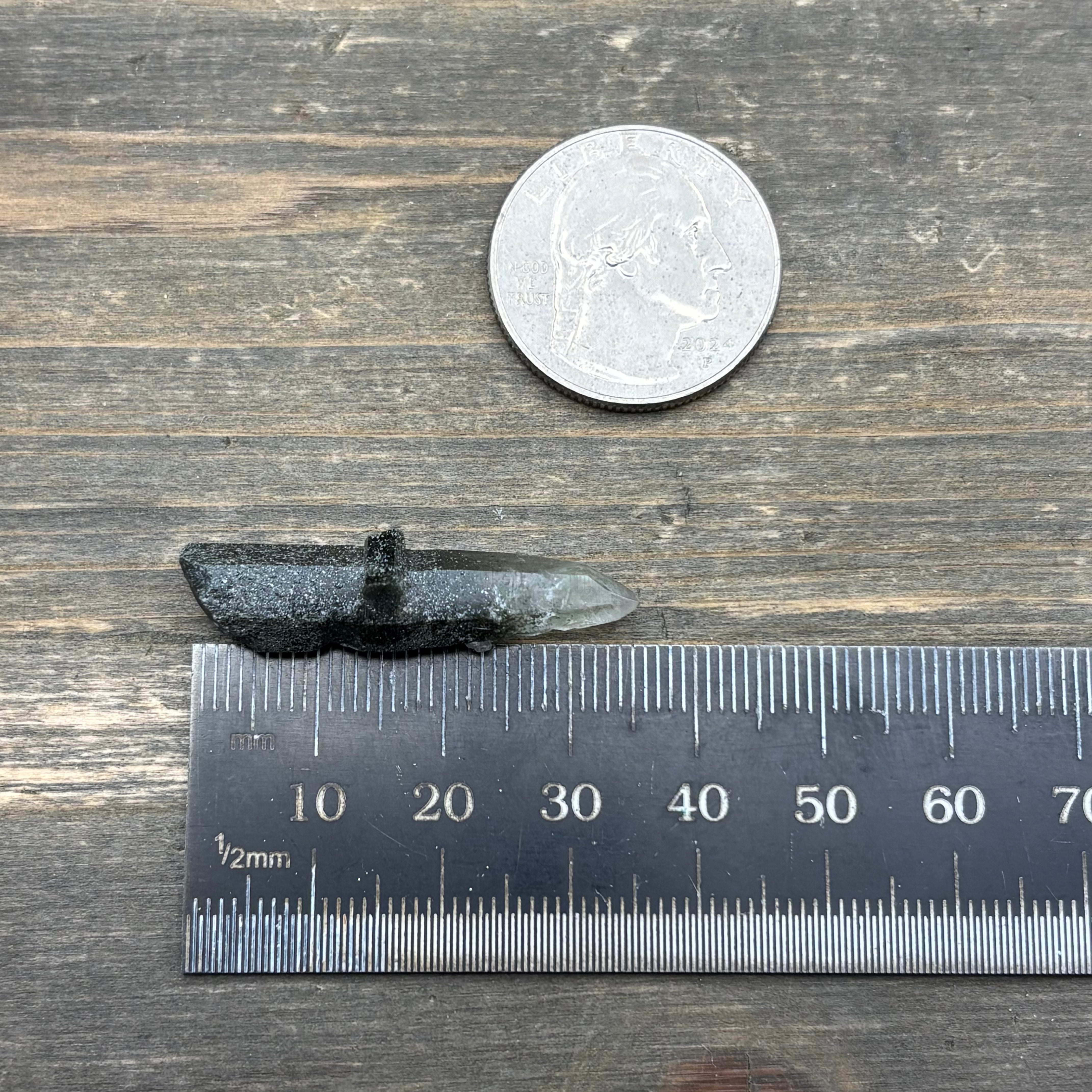 Himalayan Chlorite Quartz Point - 080