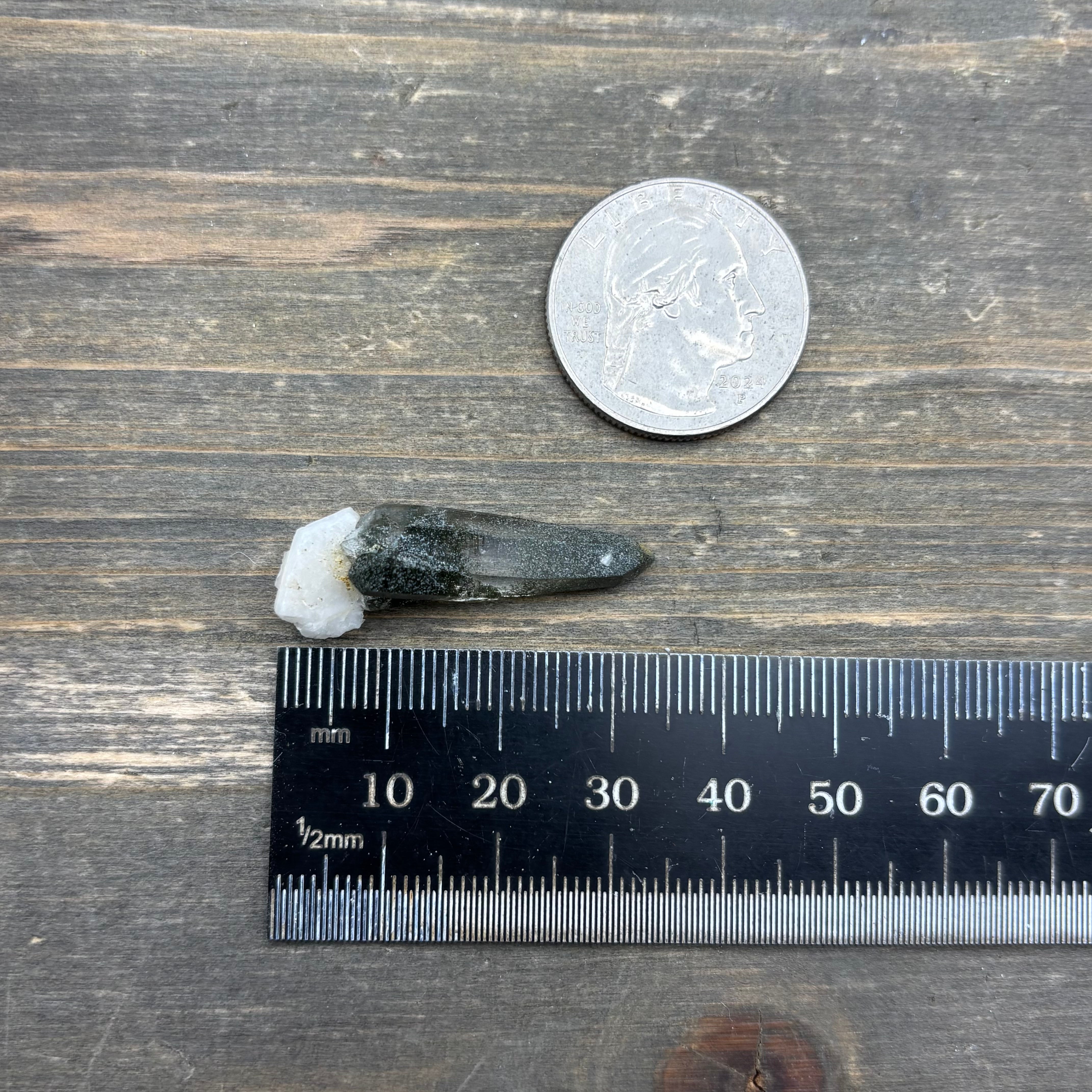 Himalayan Chlorite Quartz Point - 090