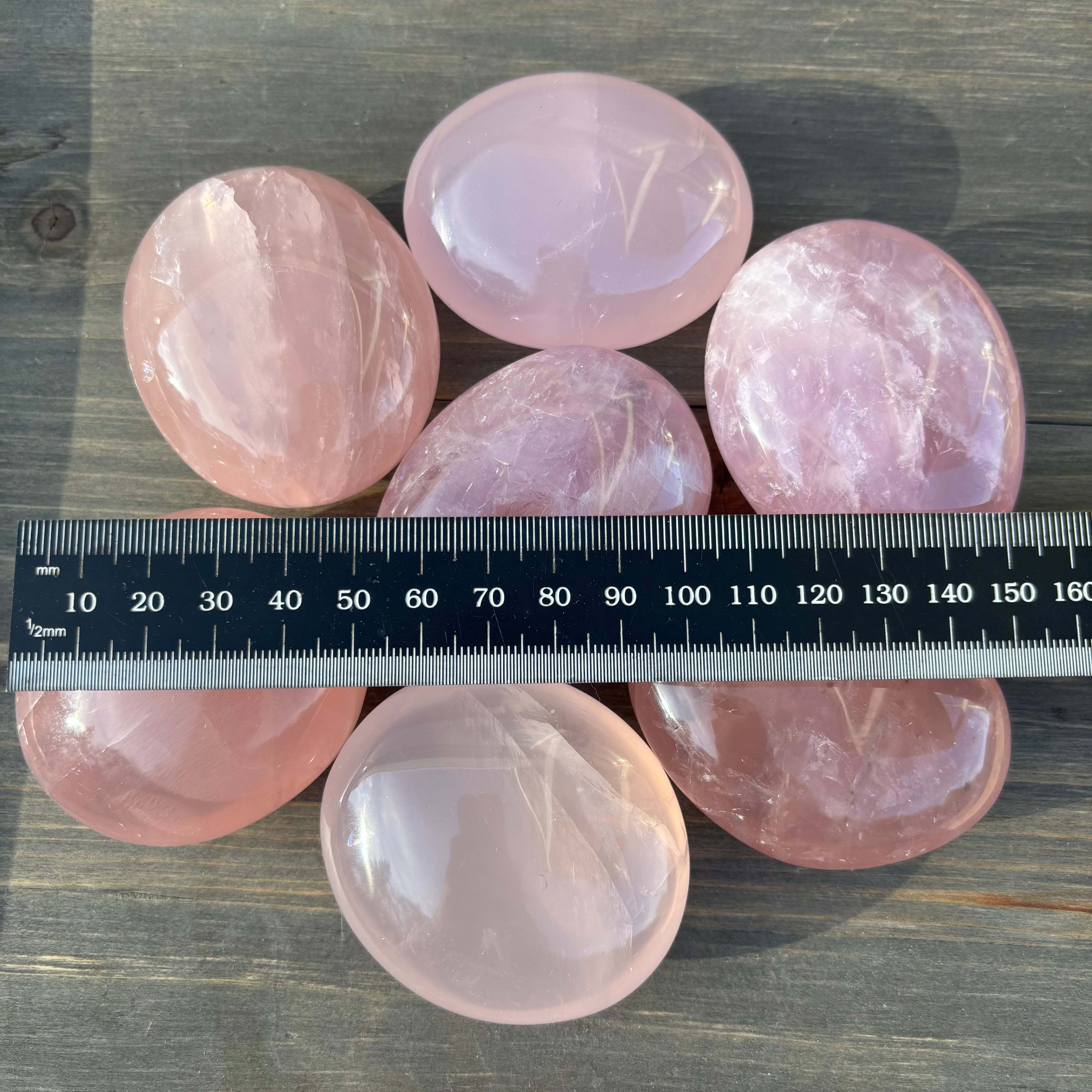 Rose Quartz Palm Stone