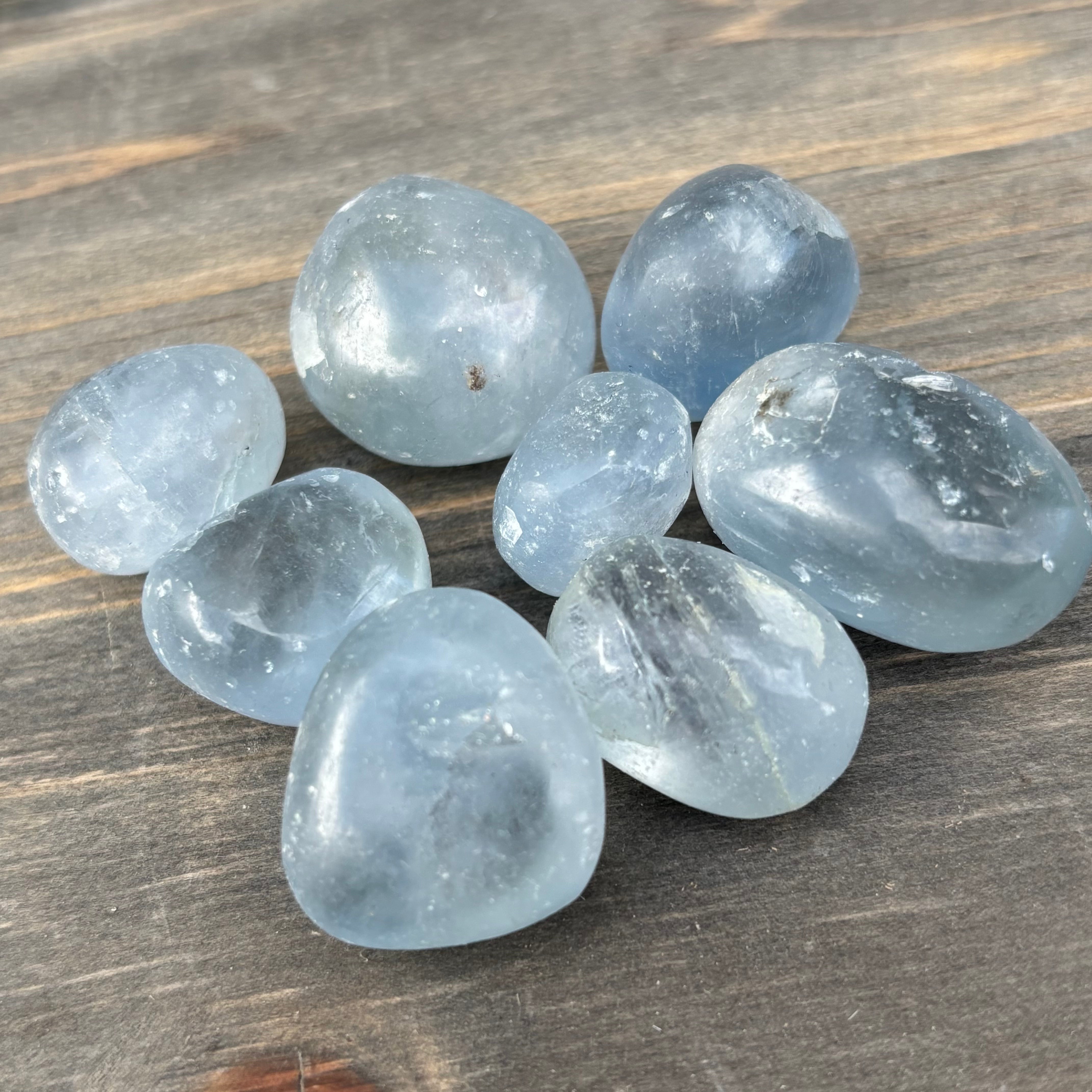 Polished Celestite, kit of 8