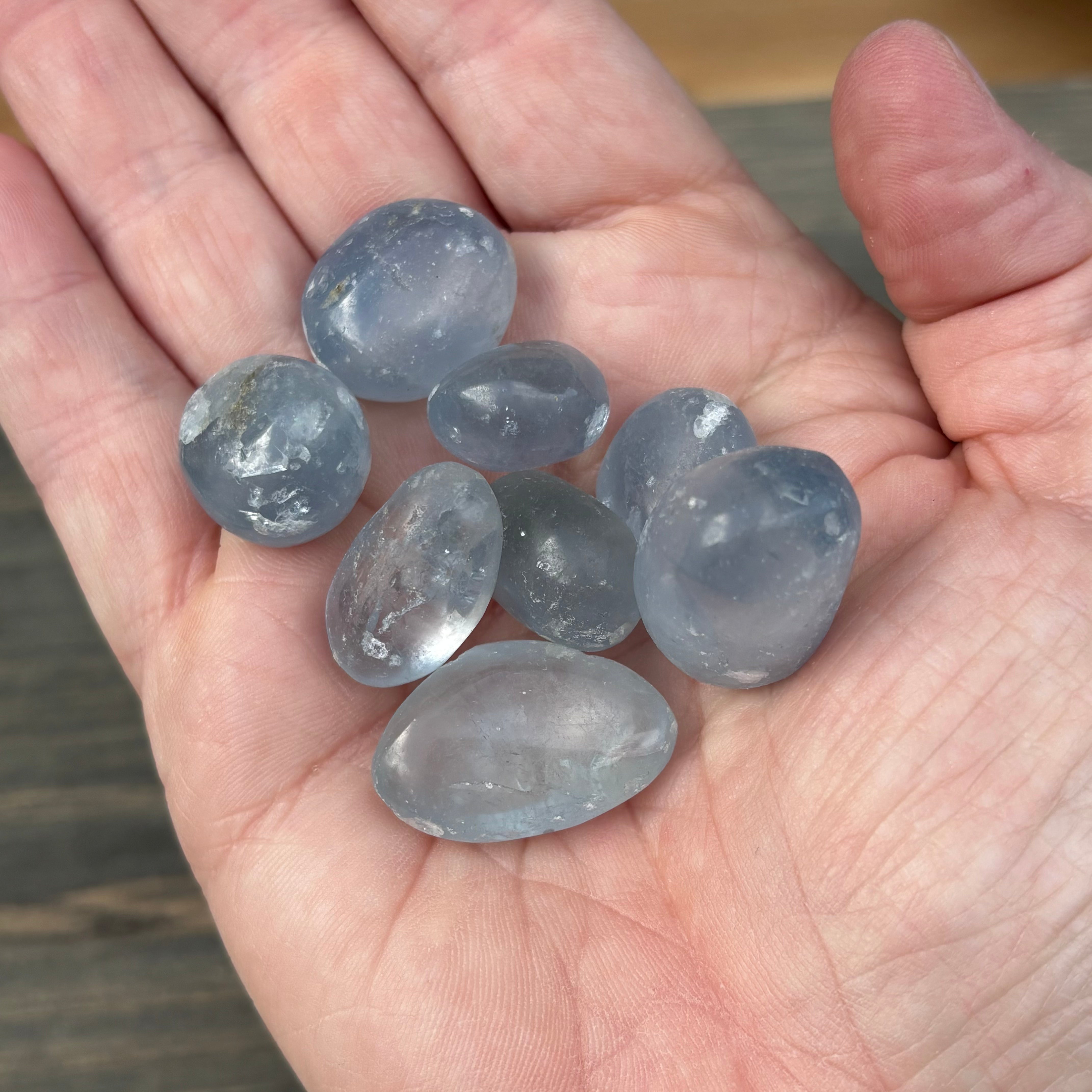 Polished Celestite, kit of 8