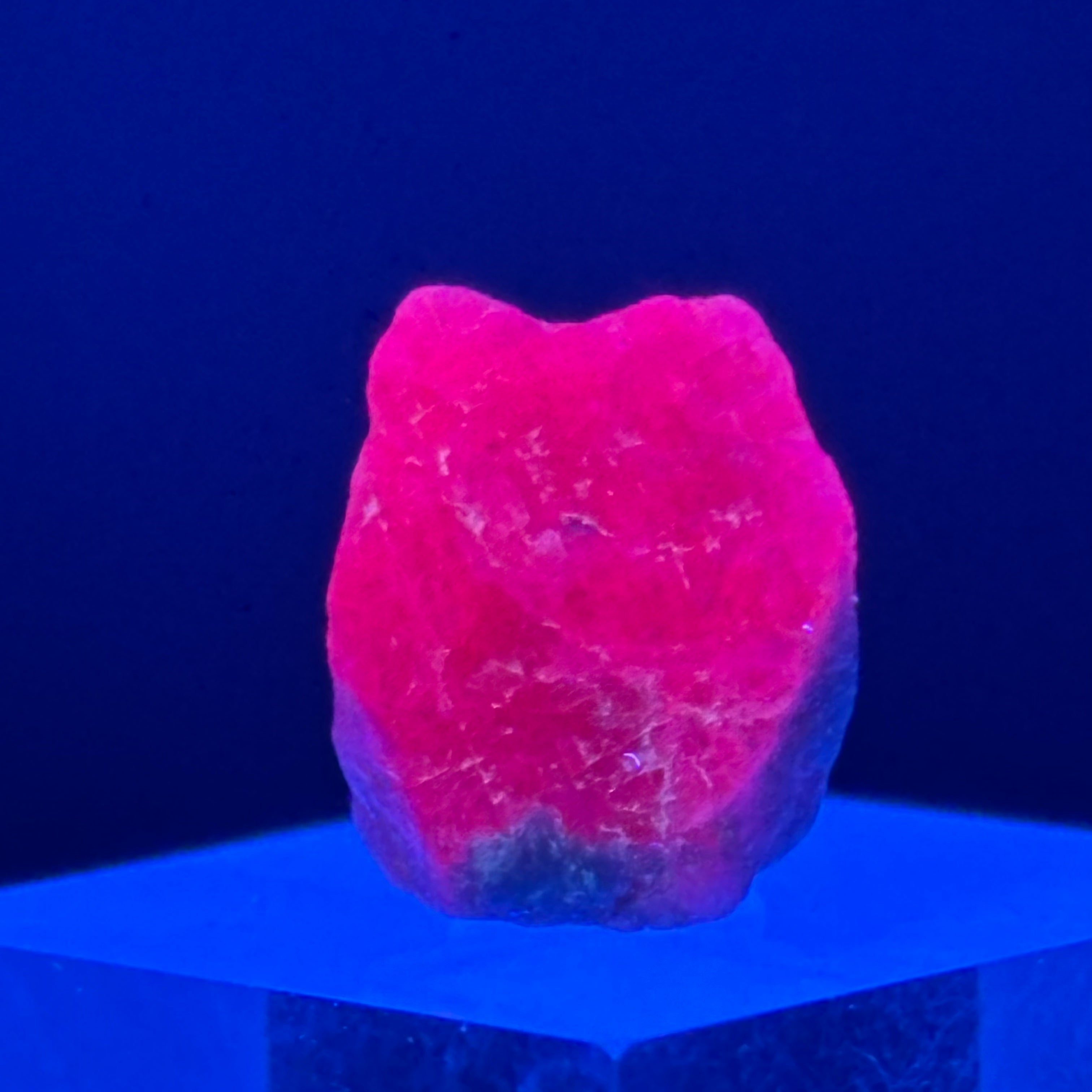 Natural Fluorescent Ruby Crystal - 179