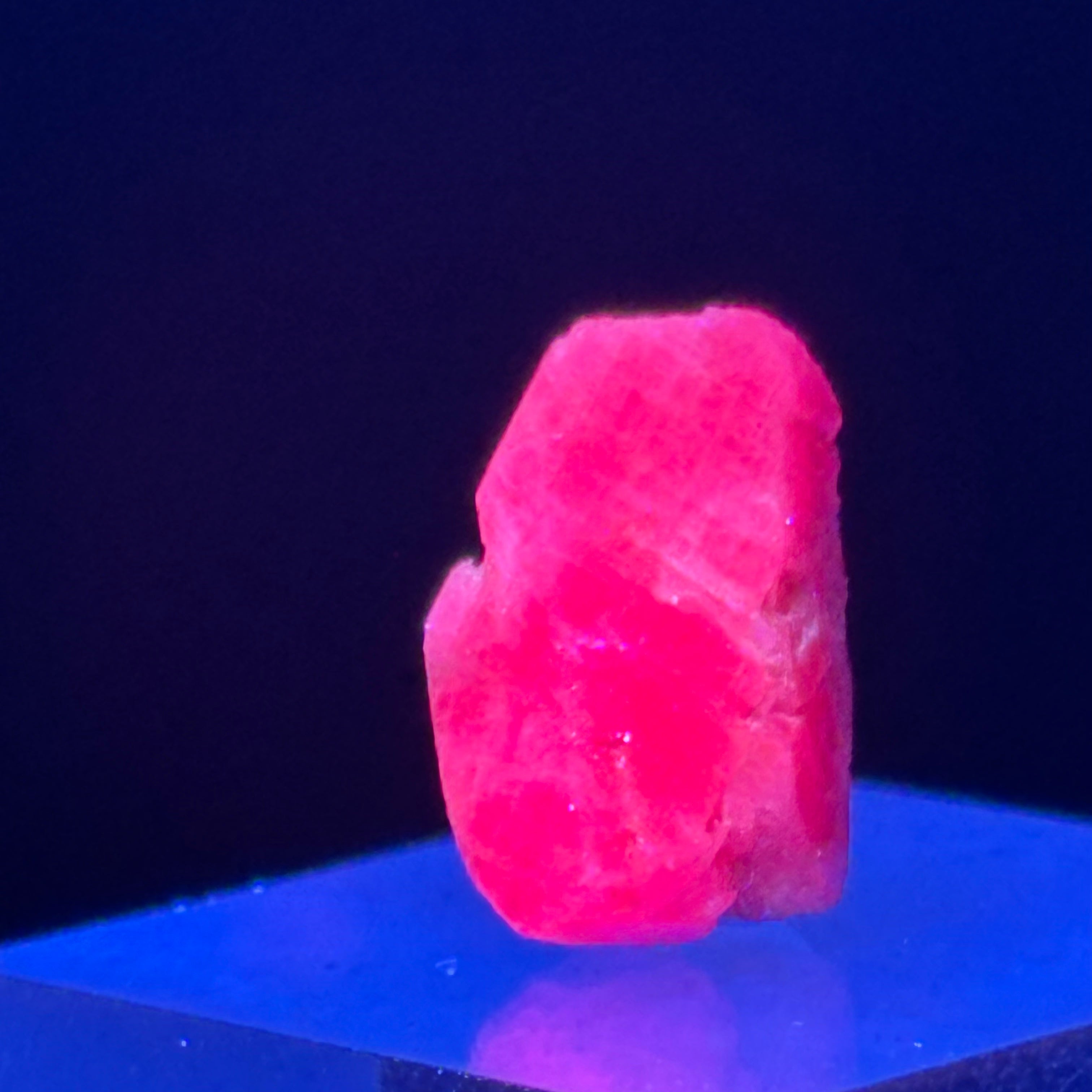 Natural Fluorescent Ruby Crystal - 183