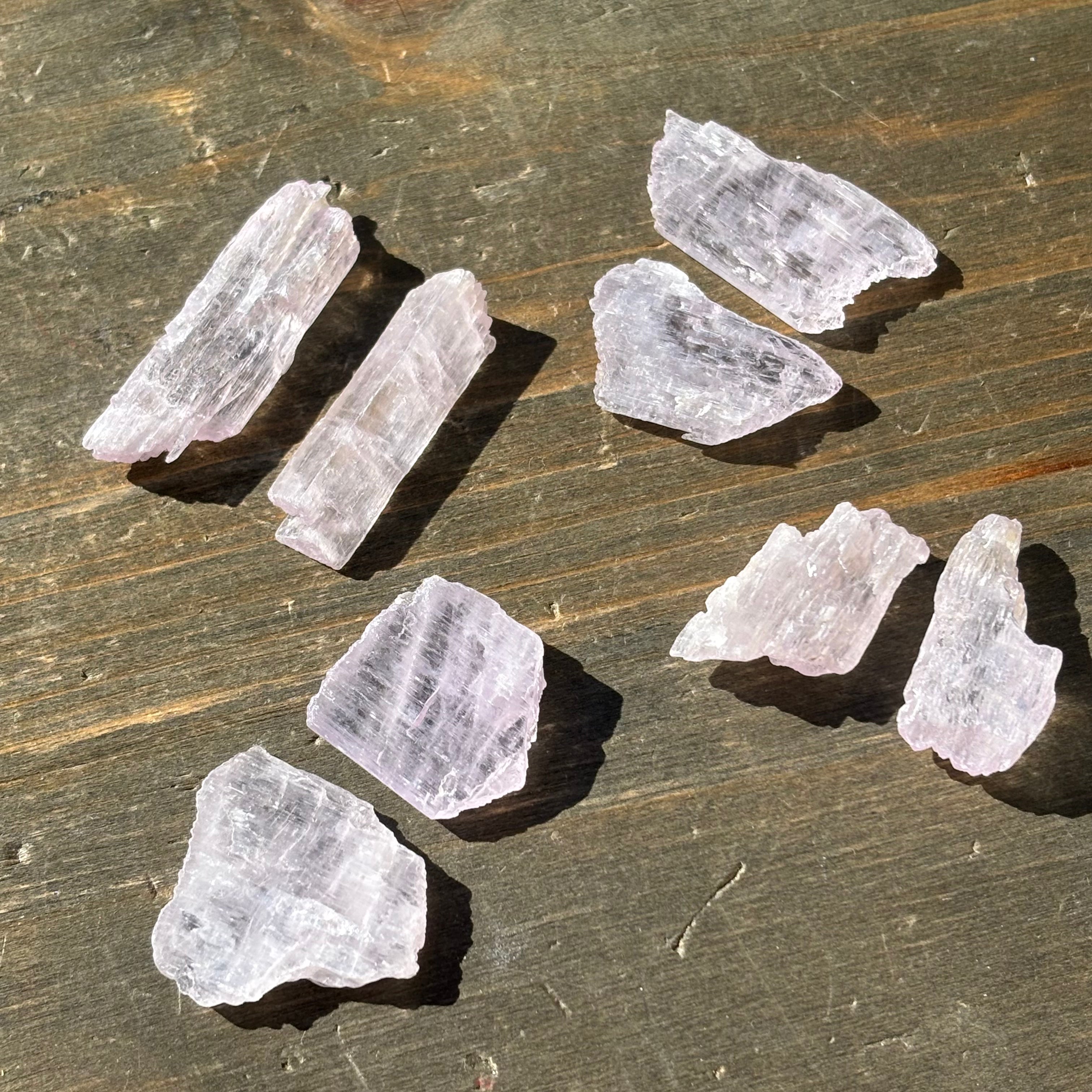 Pink Kunzite Point Pair