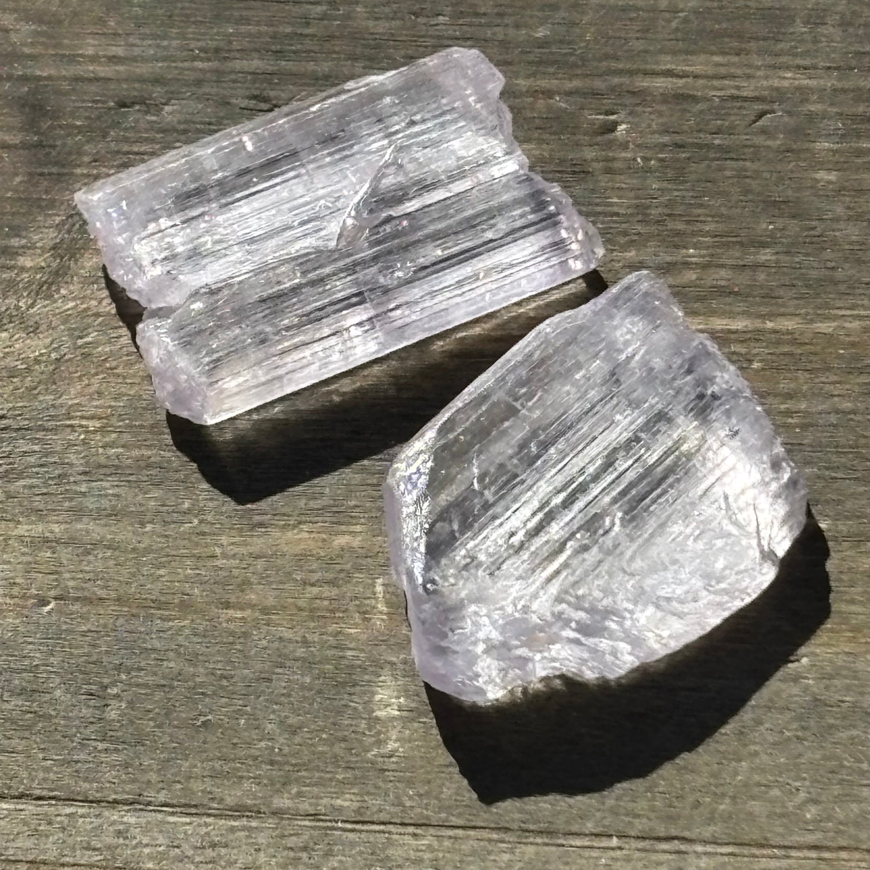 Pink Kunzite Point Pair