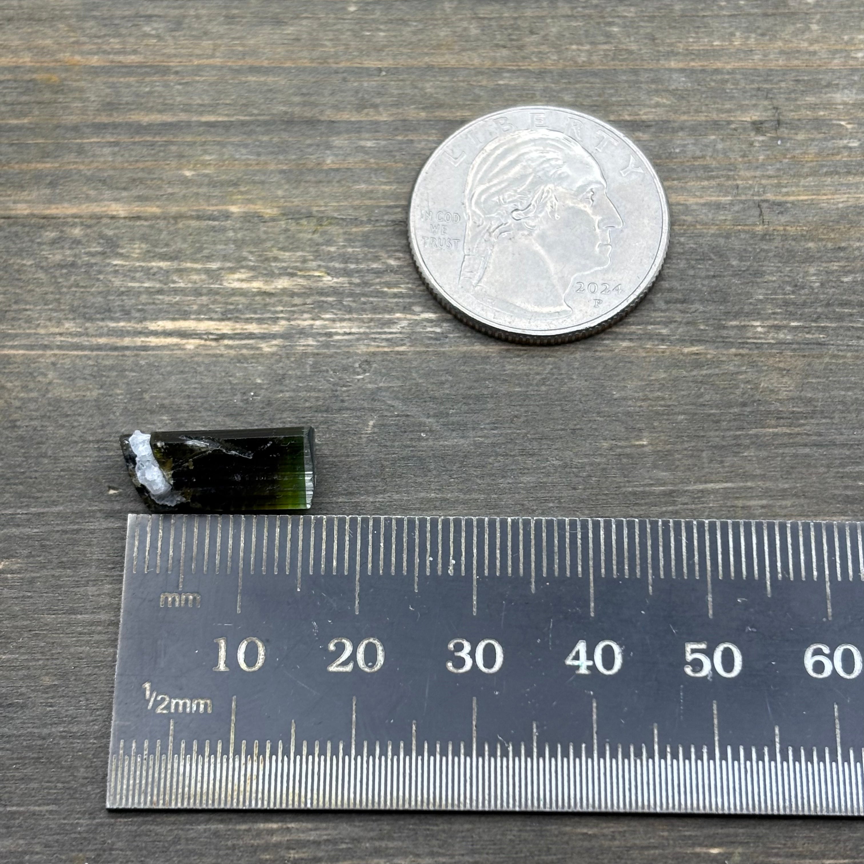 Green Tourmaline Crystal - 138