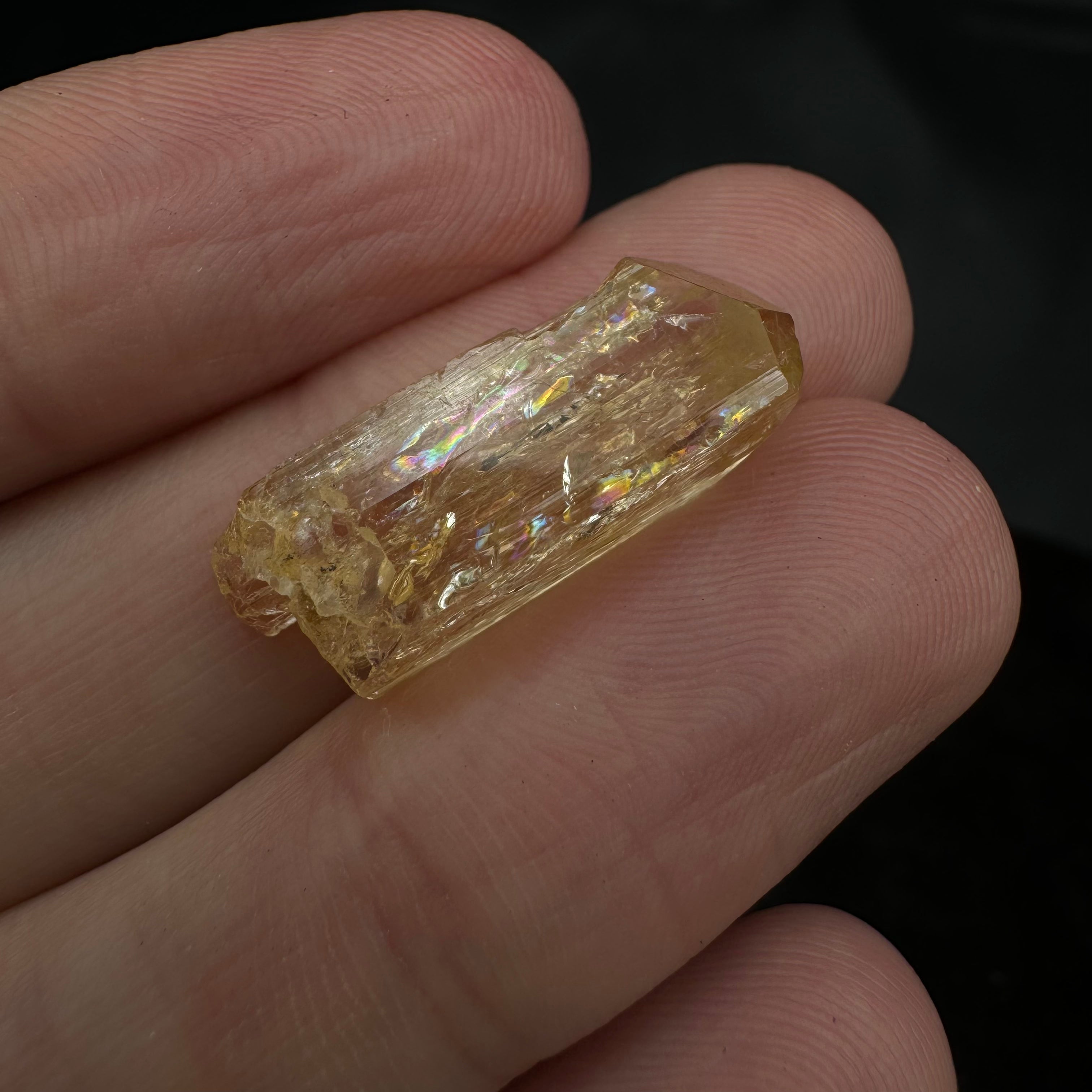 Imperial Topaz Natural Full Terminated Crystal - 203