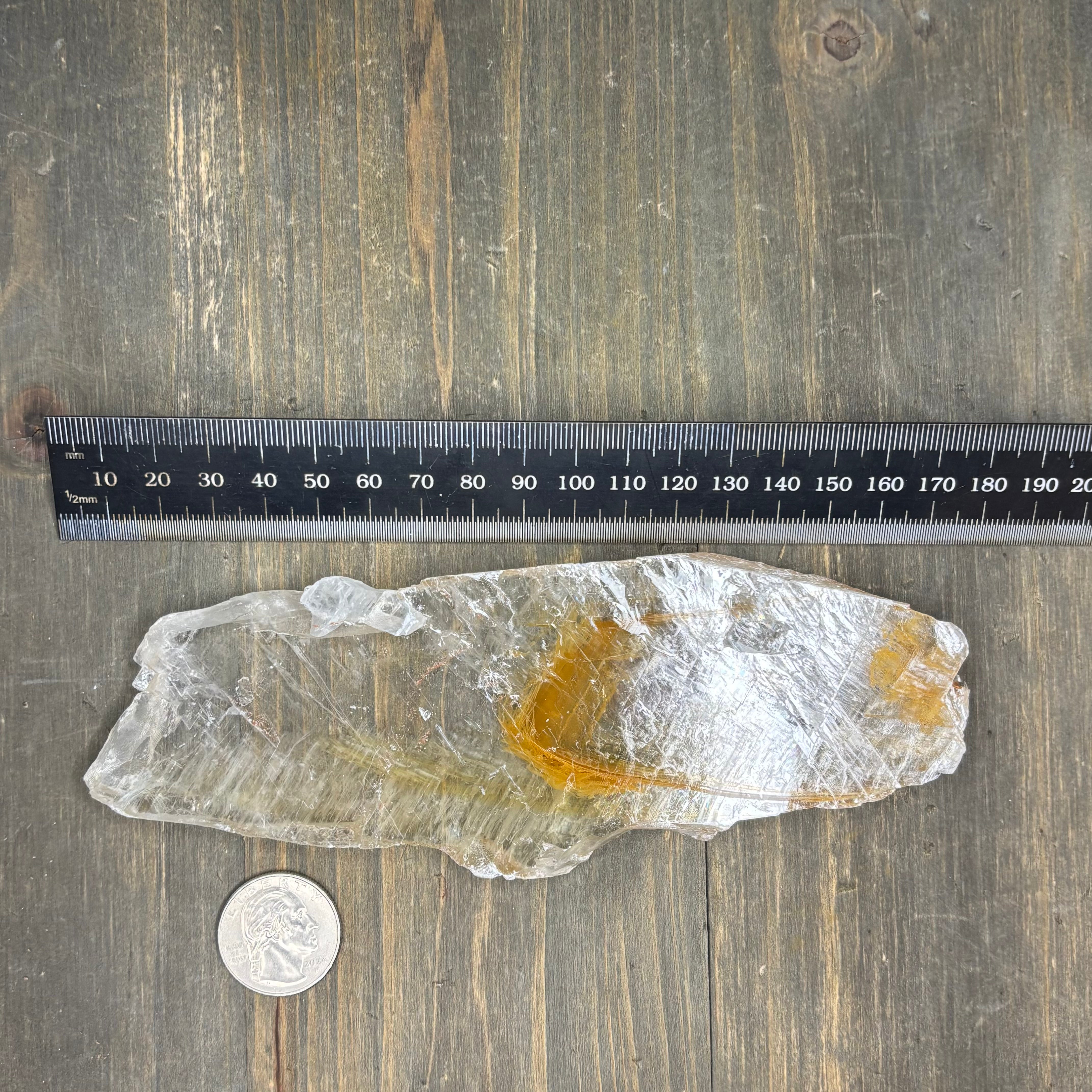 Golden Selenite Window - 556