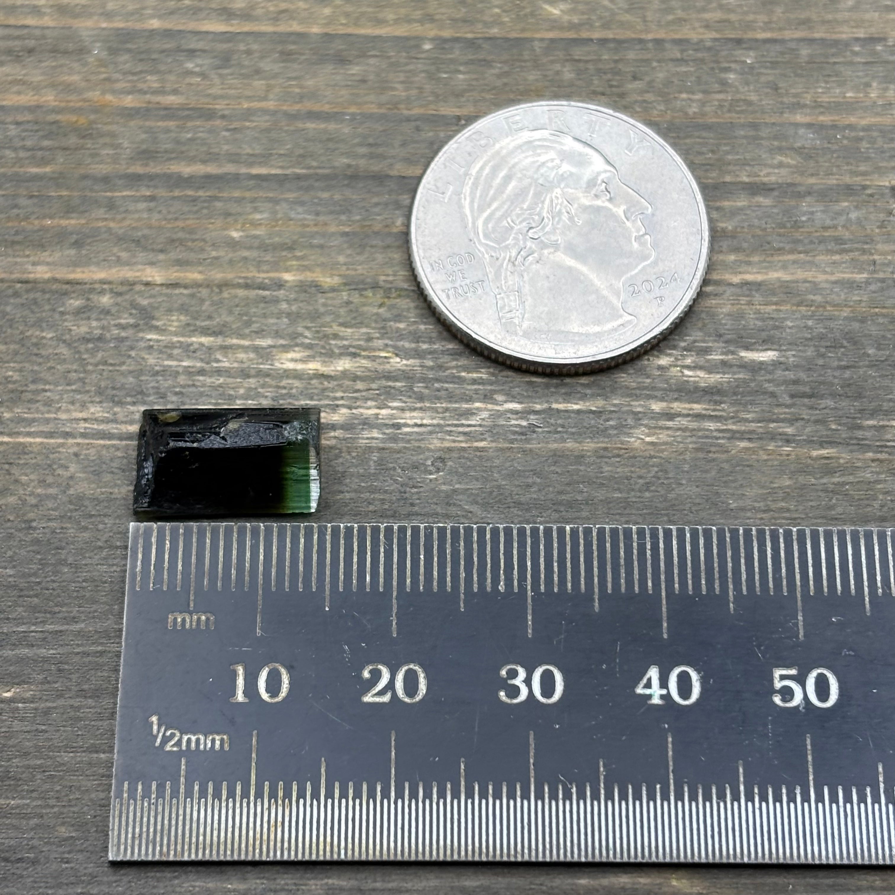 Green Tourmaline Crystal - 163