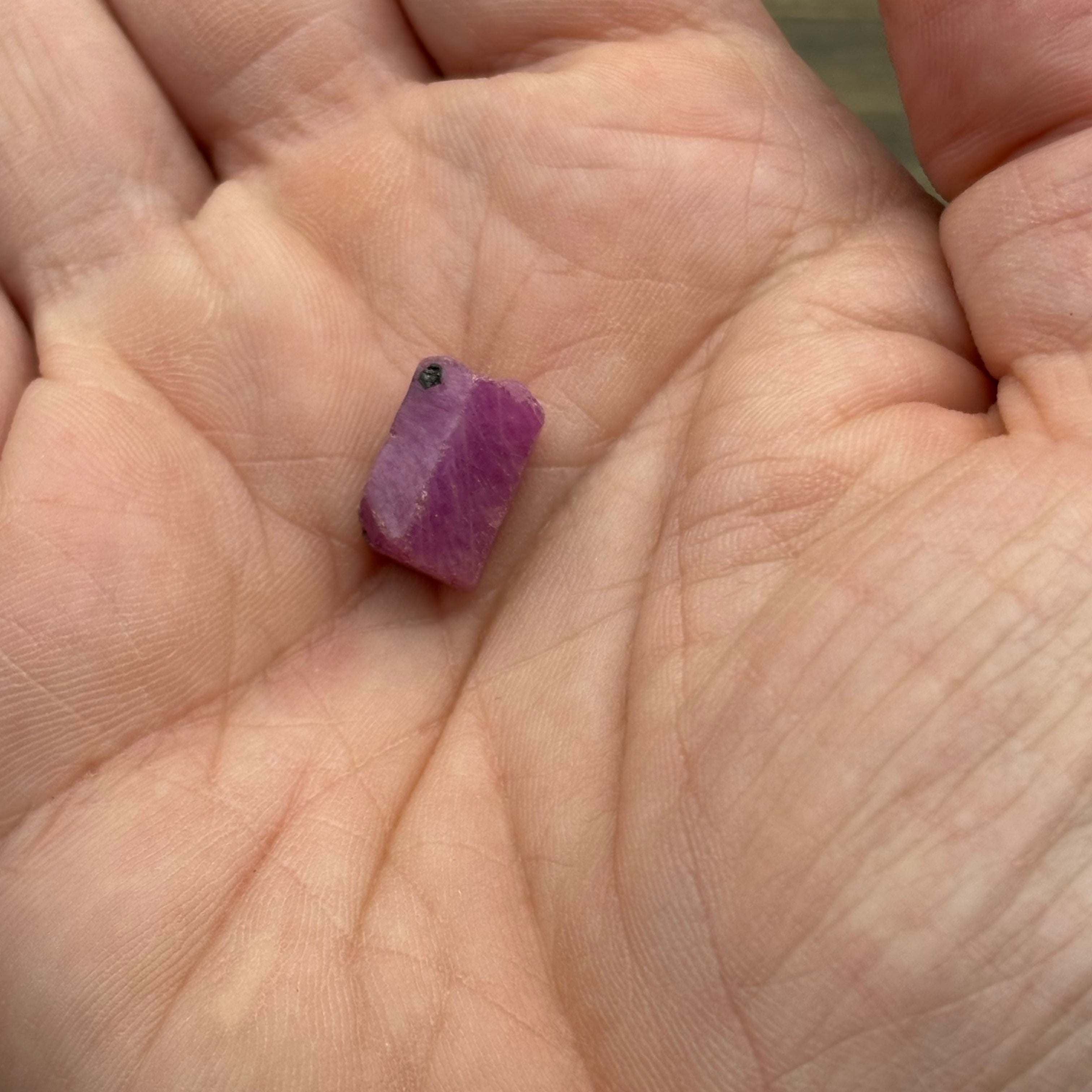 Natural Fluorescent Ruby Crystal - 037
