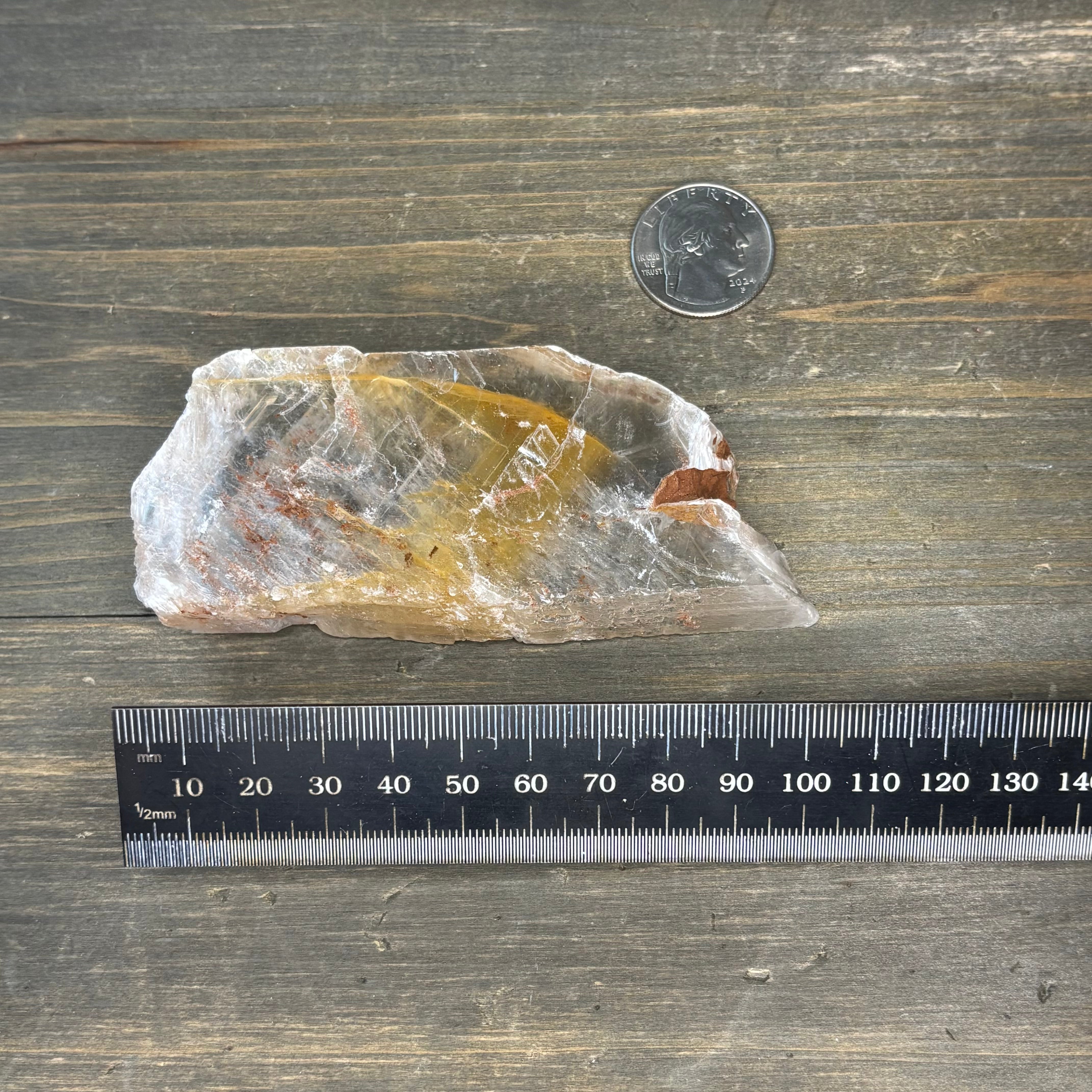 Golden Selenite Window - 577