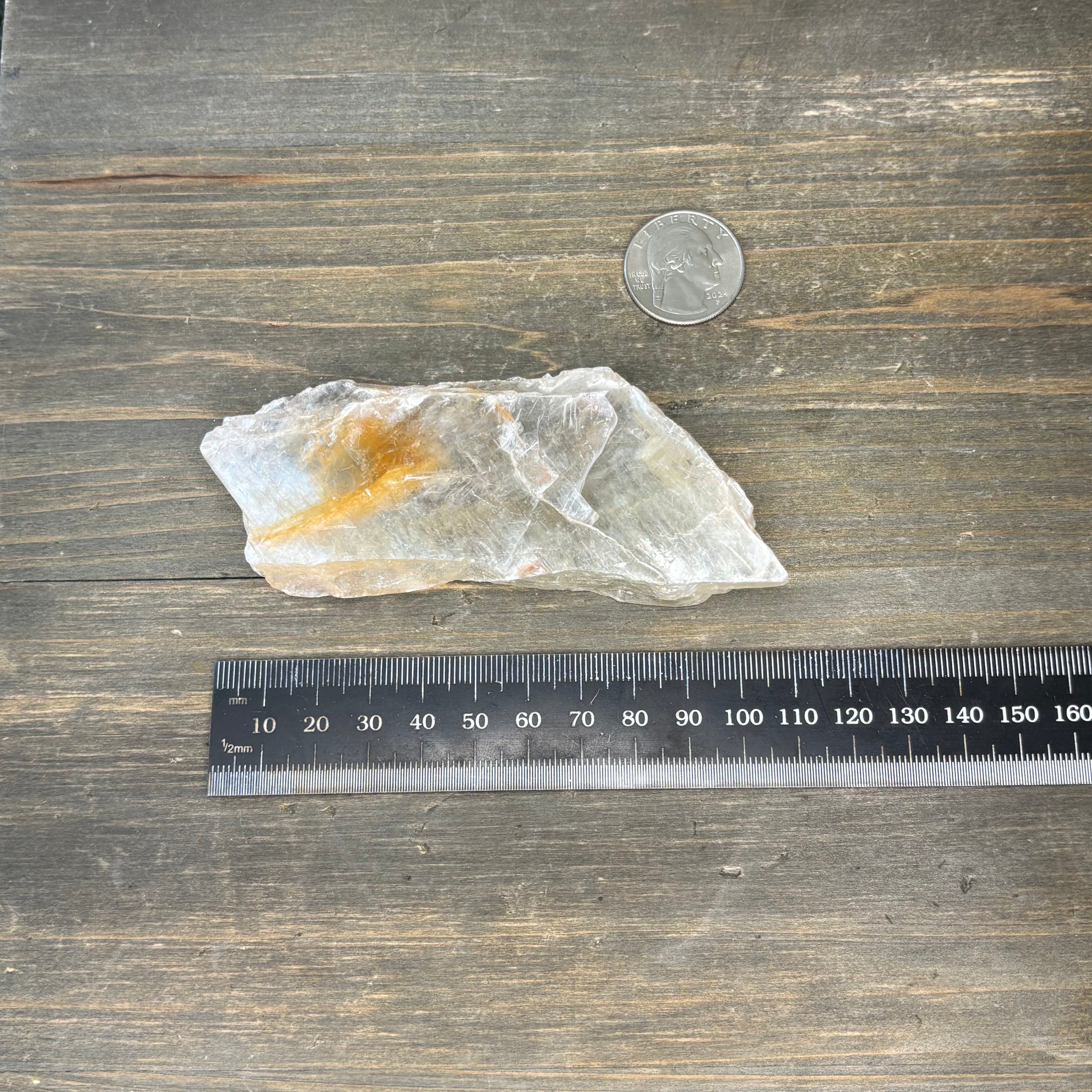 Golden Selenite Window - 579