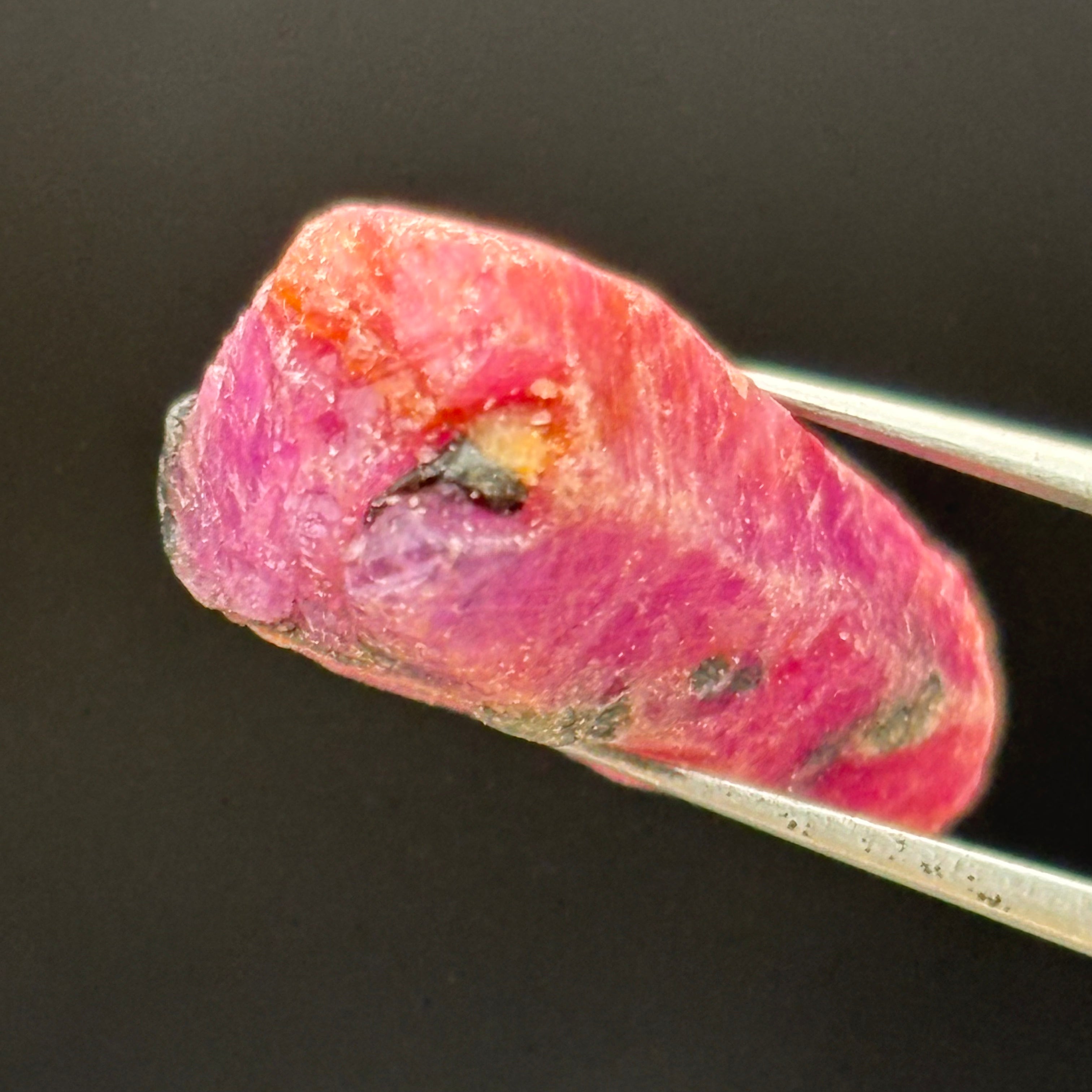 Natural Fluorescent Ruby Crystal - 043