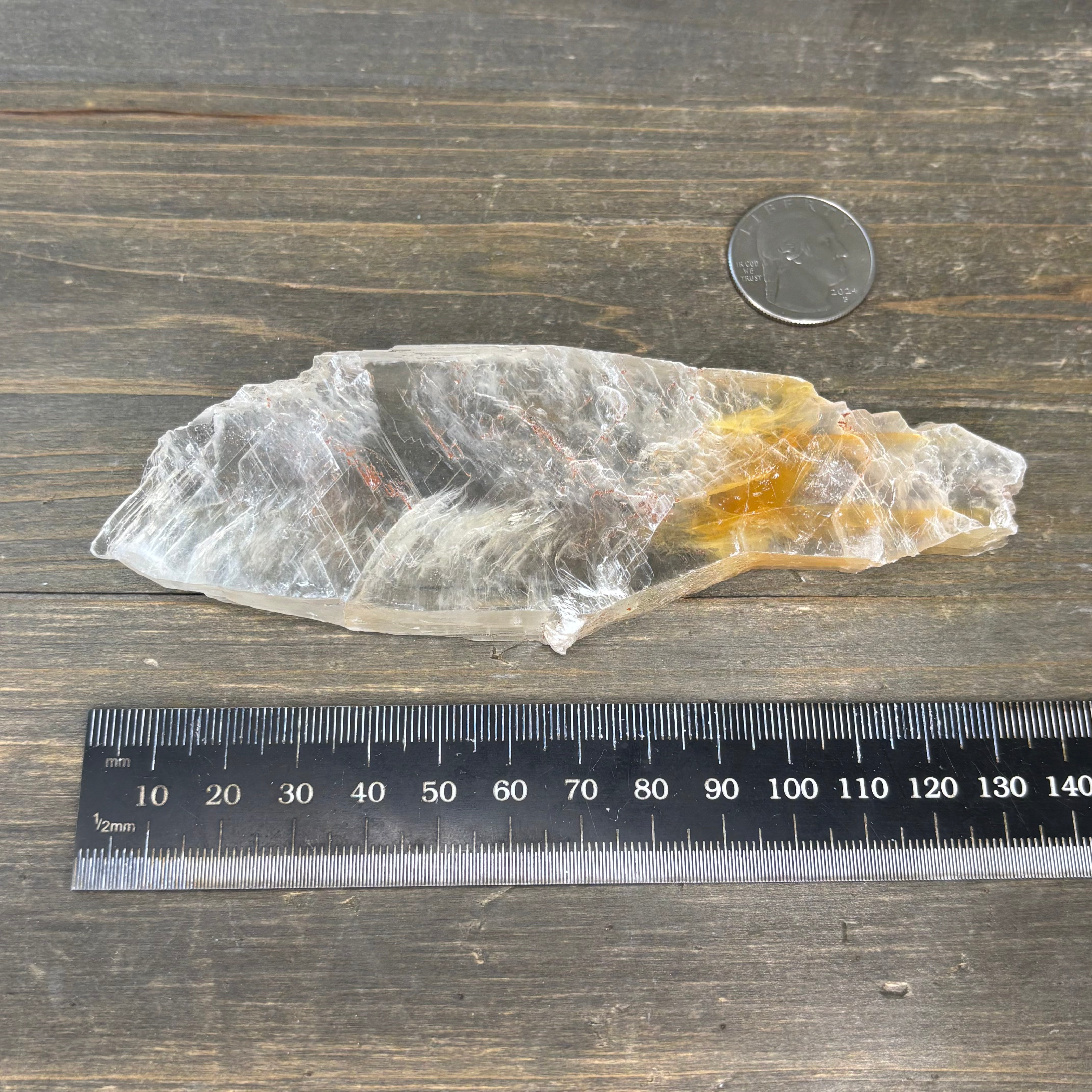 Golden Selenite Window - 582