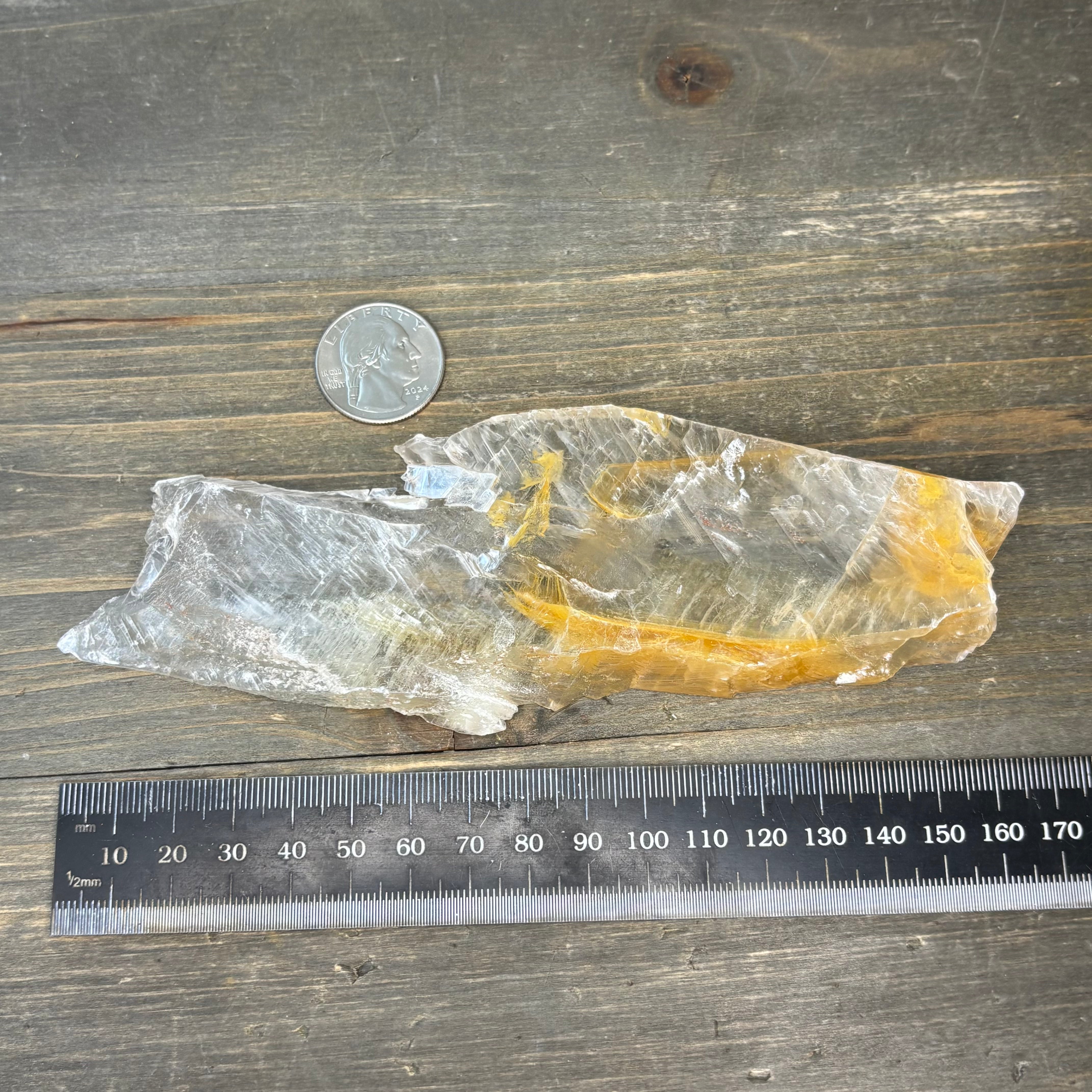 Golden Selenite Window - 593