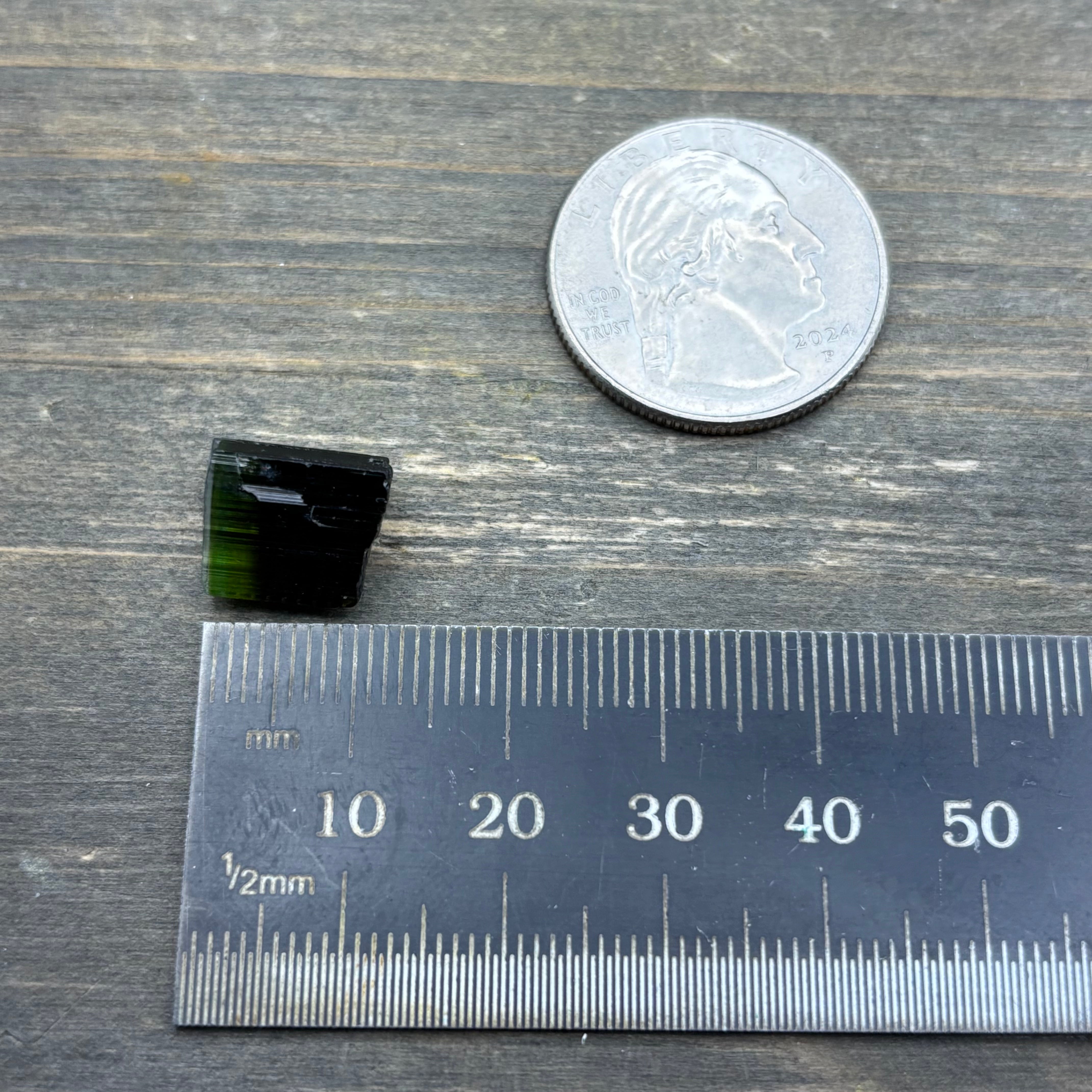 Green Tourmaline Crystal - 193
