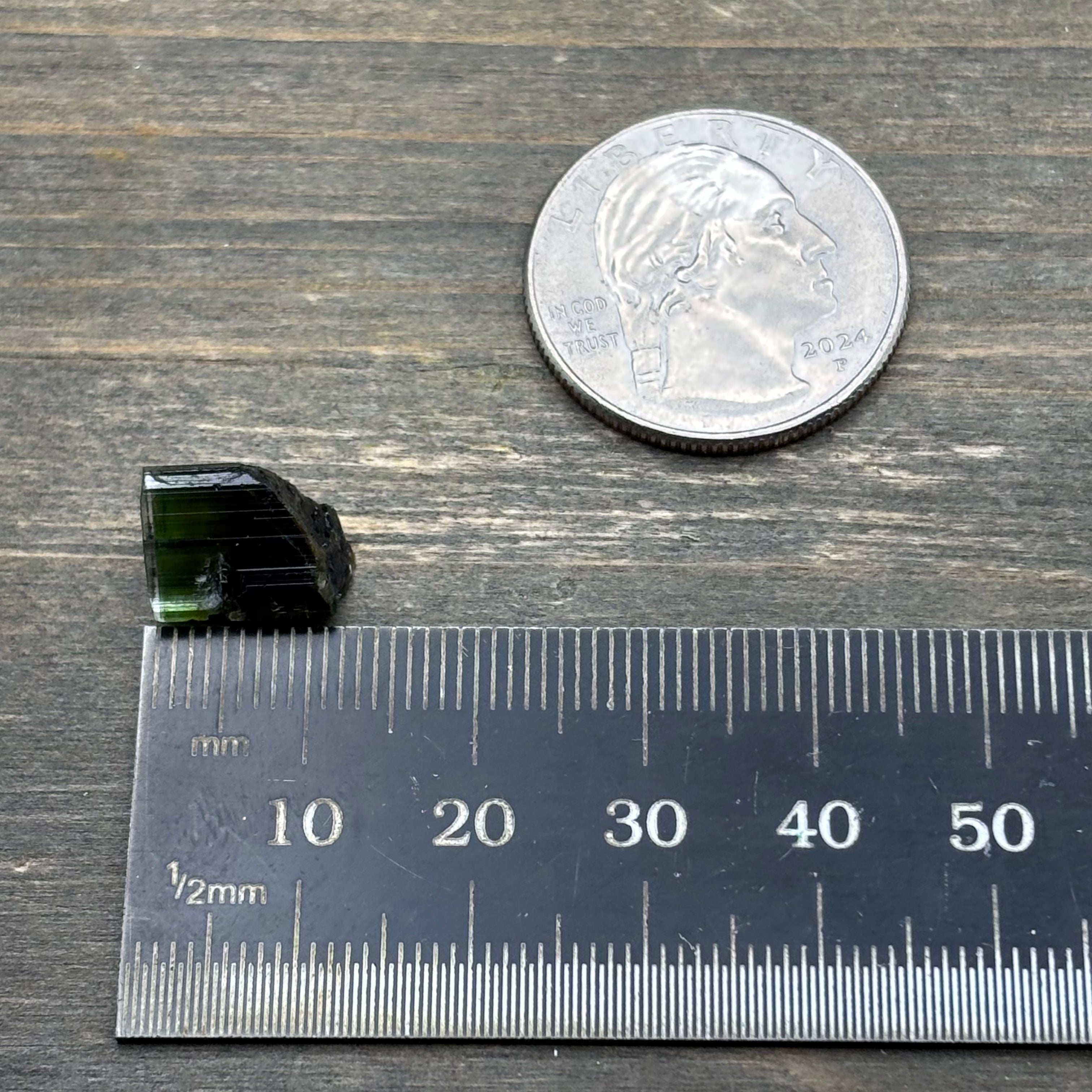 Green Tourmaline Crystal - 199