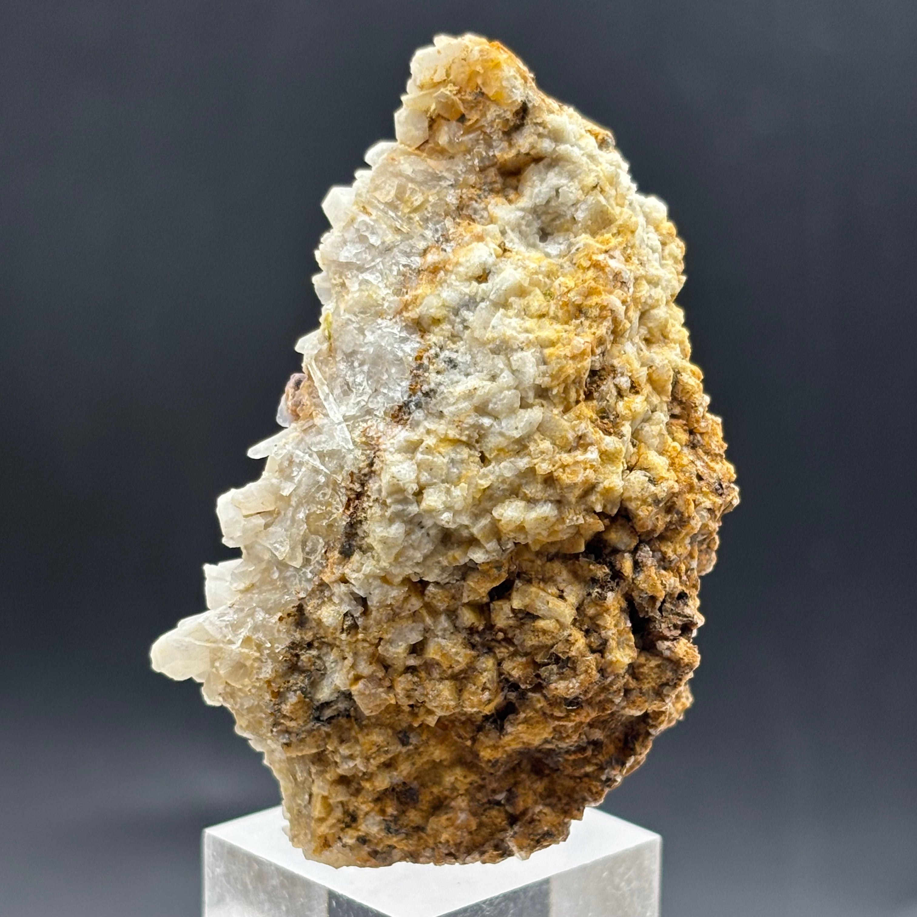 Fluorite with Milky Quartz Clusters - 049