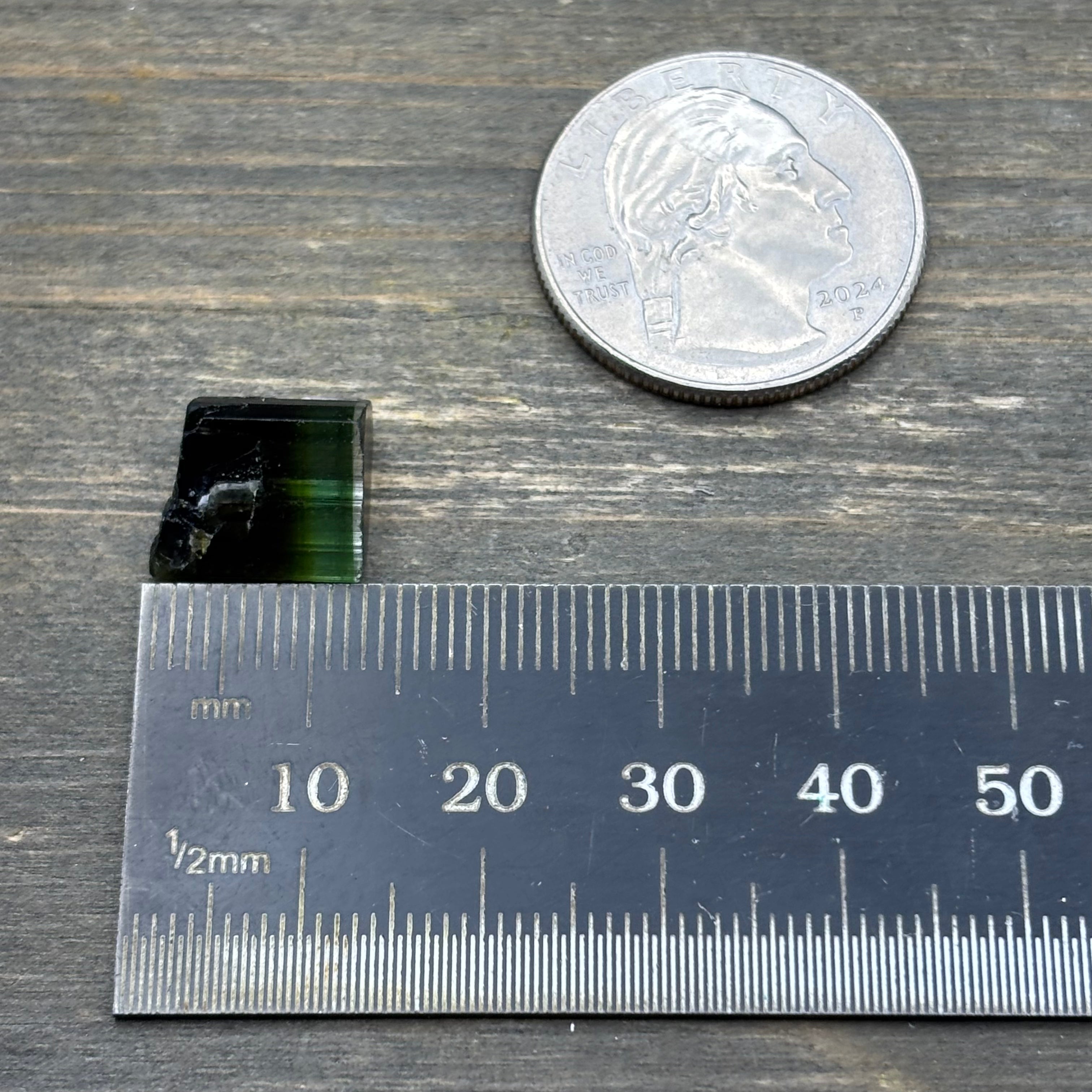 Green Tourmaline Crystal - 206