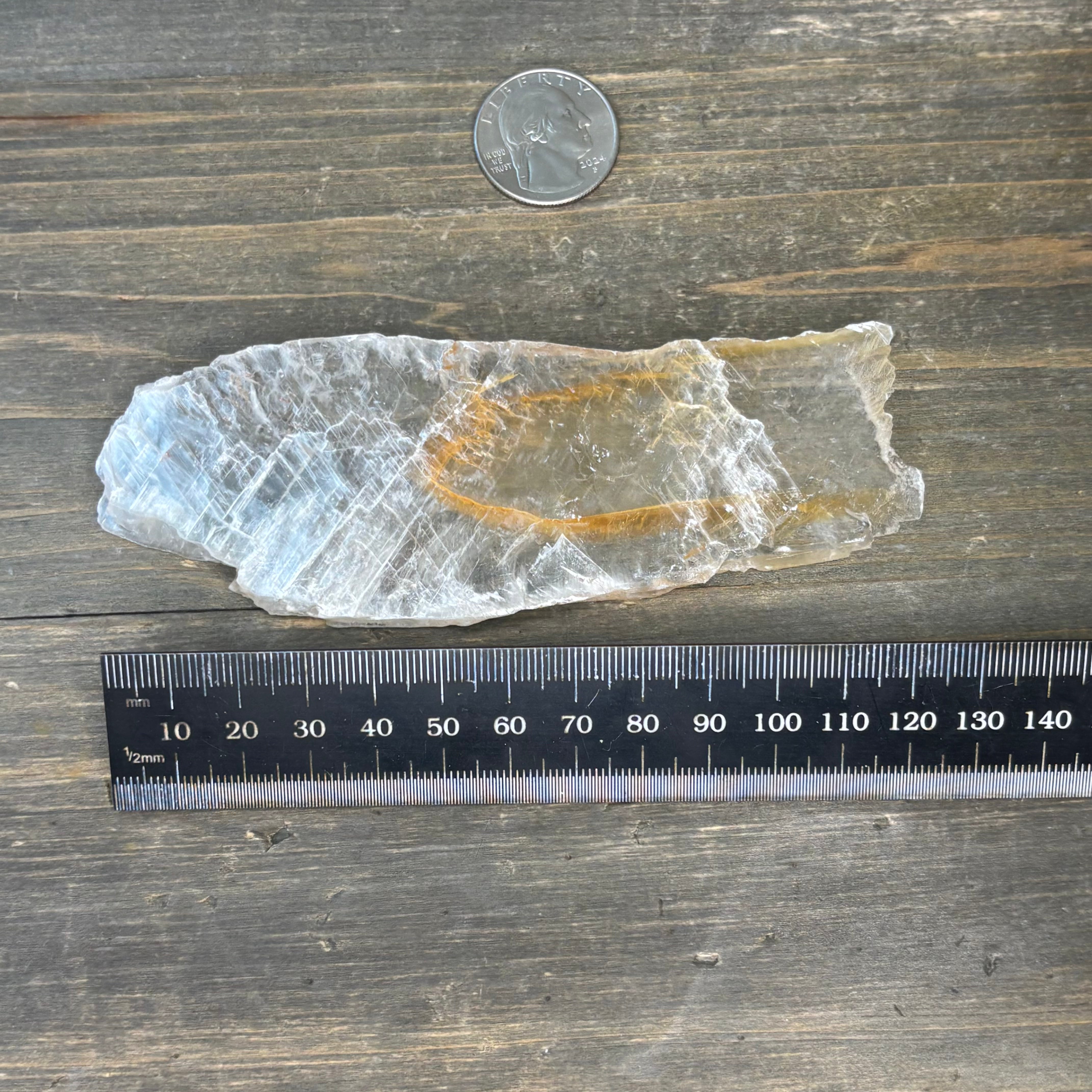 Golden Selenite Window - 612