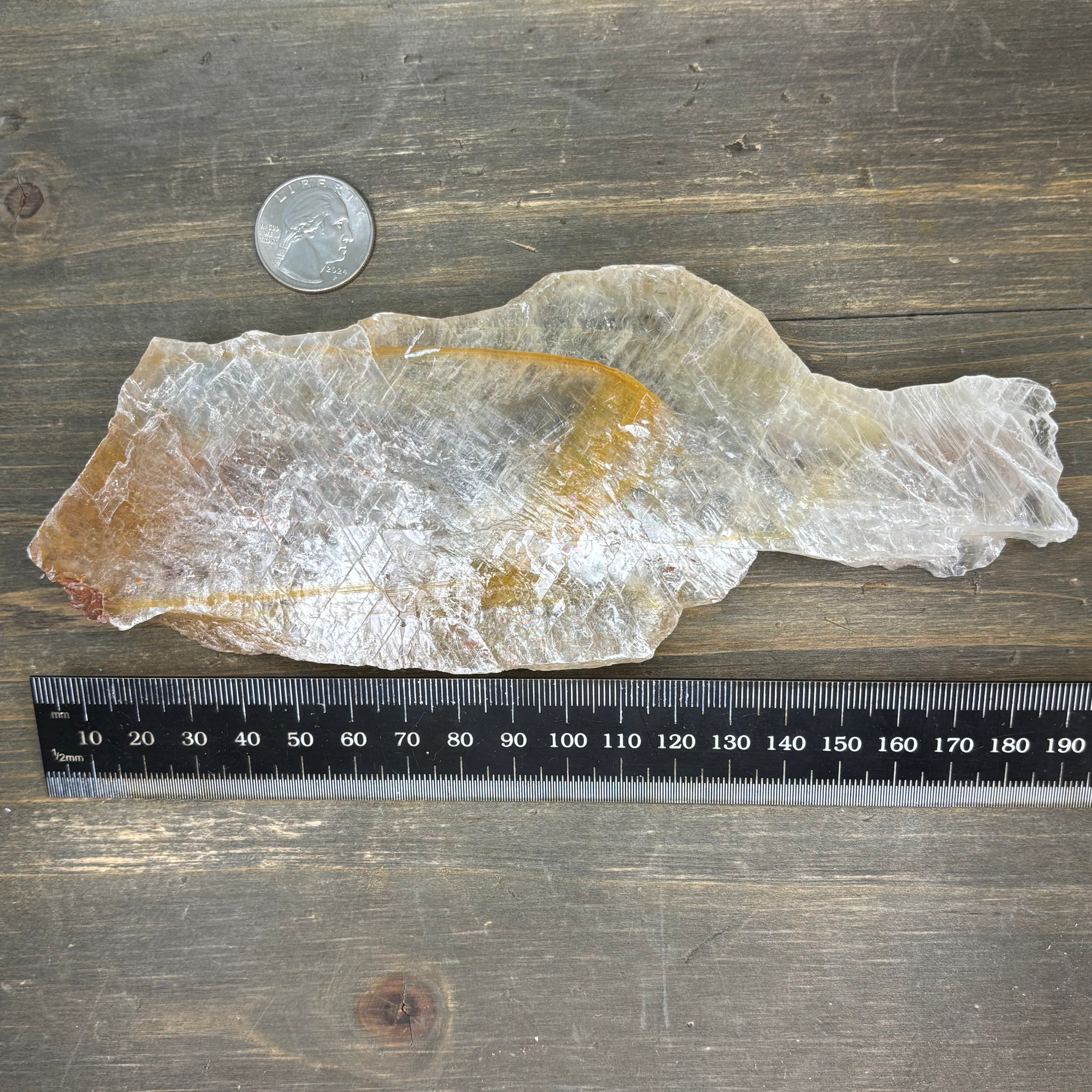 Golden Selenite Window - 617