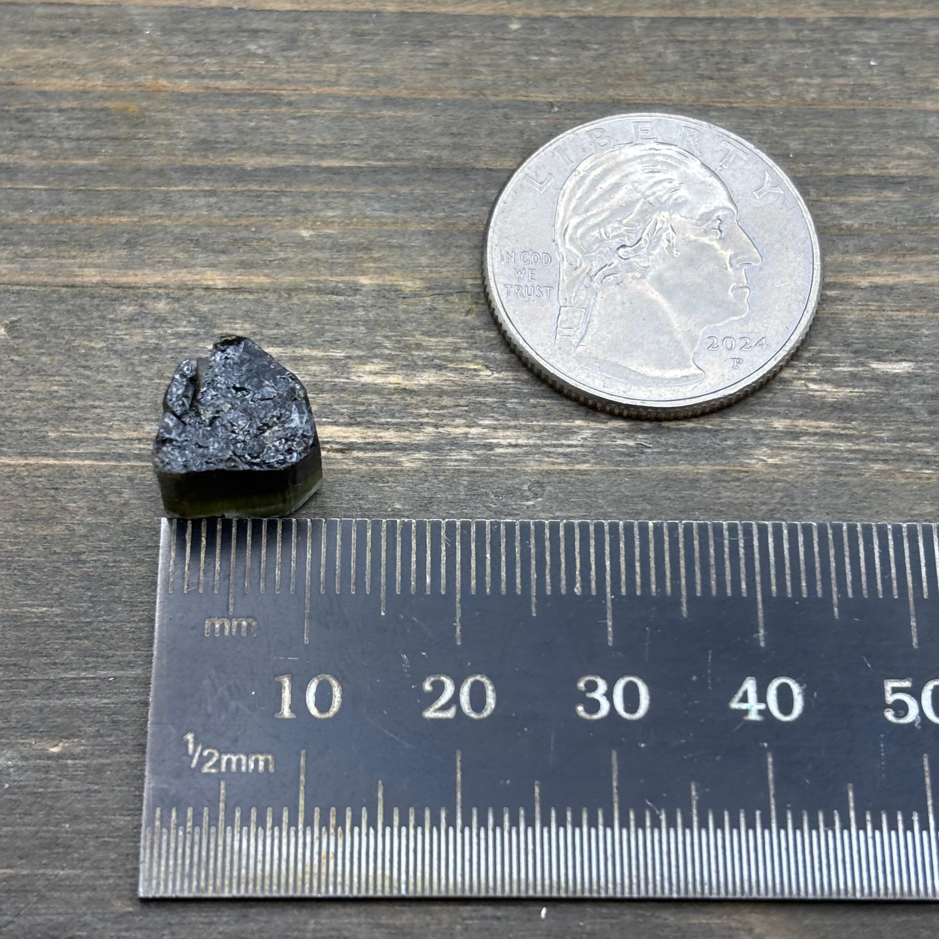 Green Tourmaline Crystal - 229