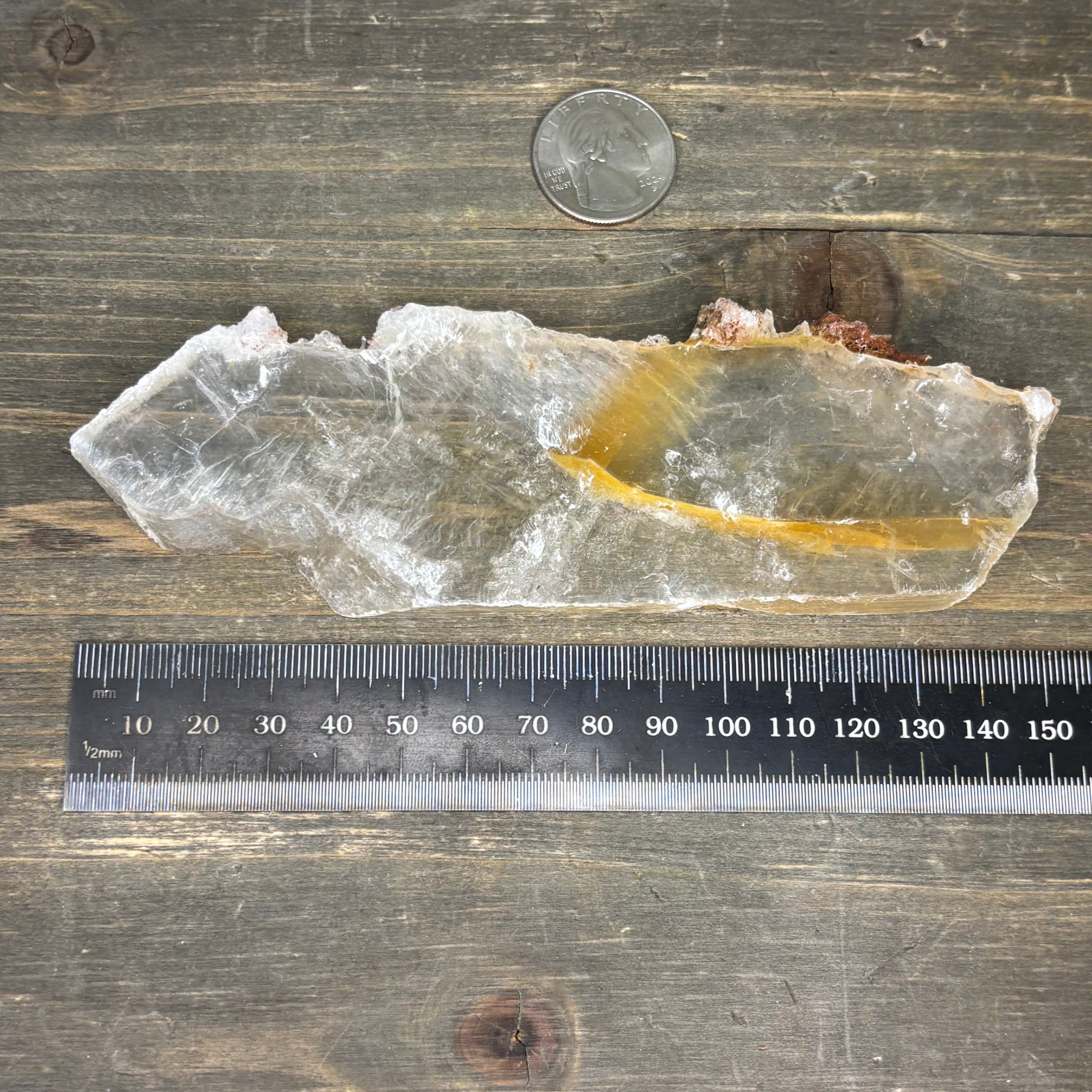 Golden Selenite Window - 623