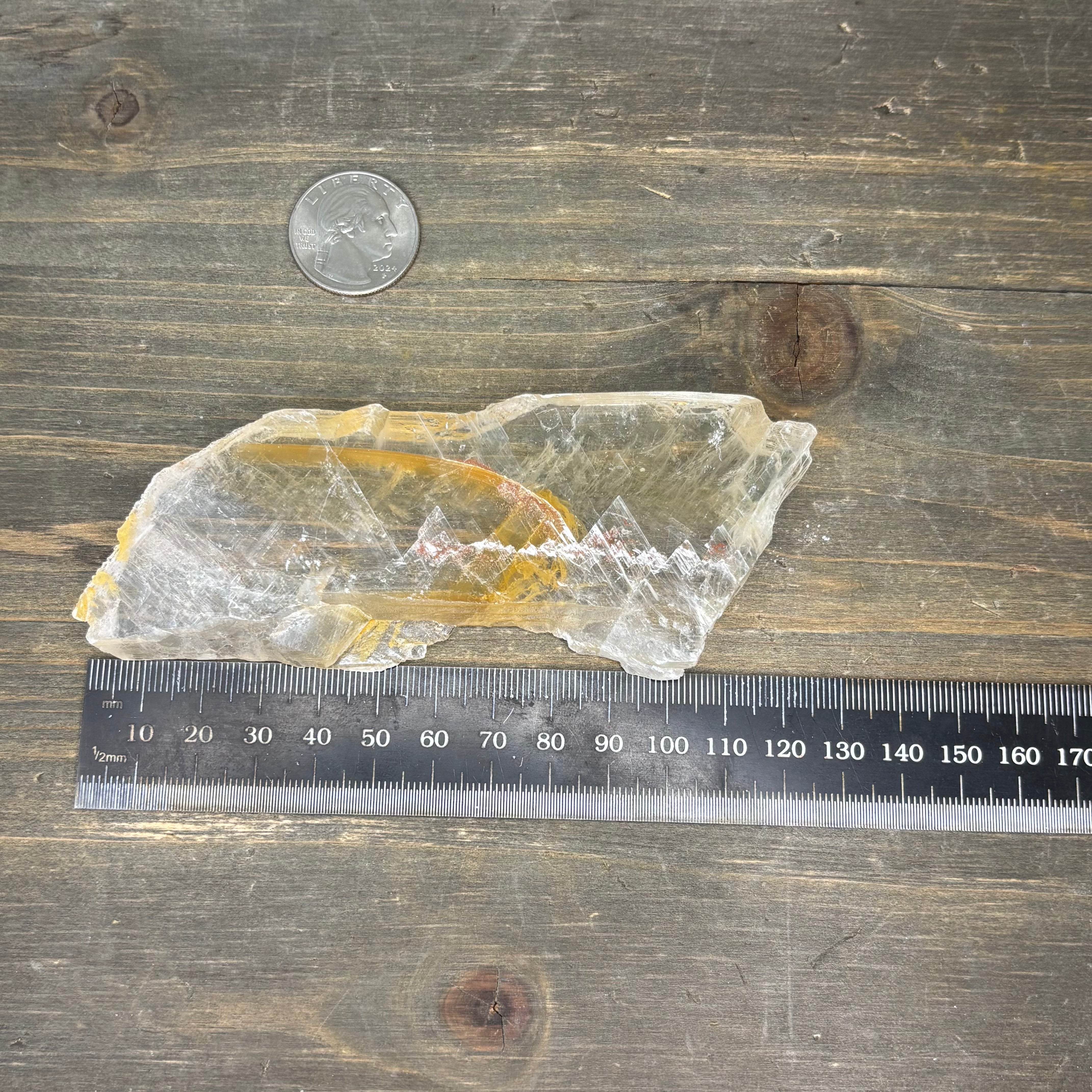 Golden Selenite Window - 627