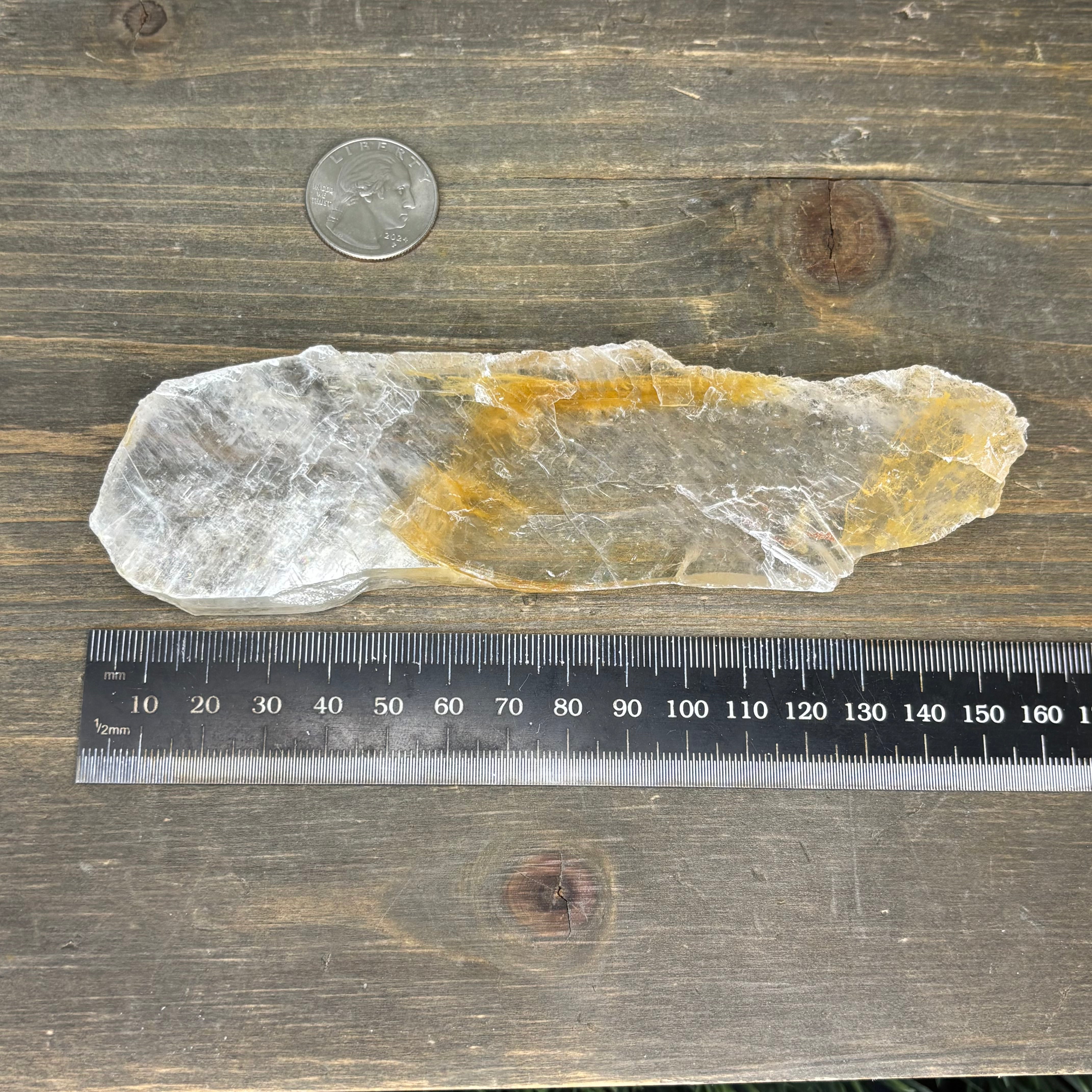 Golden Selenite Window - 629