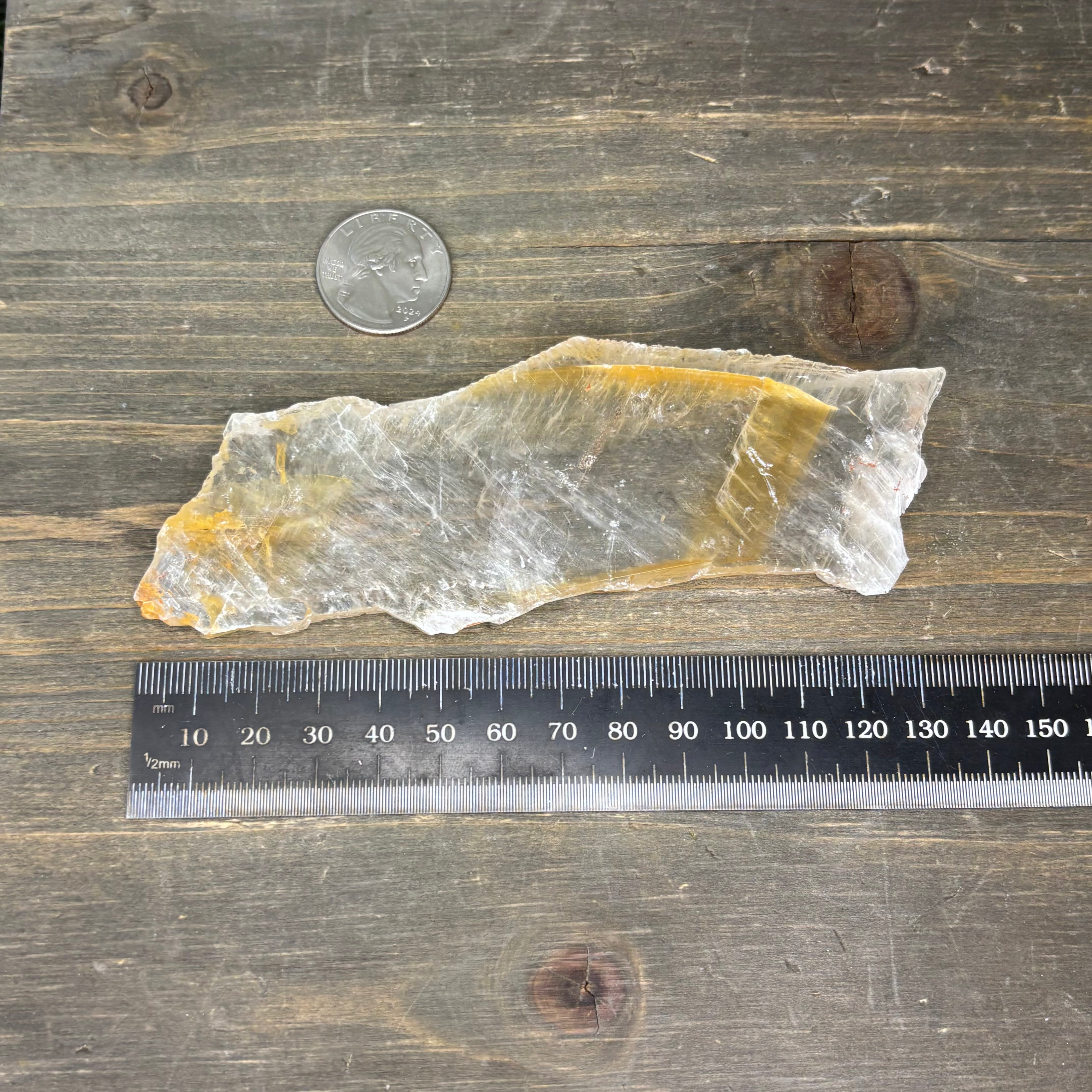 Golden Selenite Window - 630