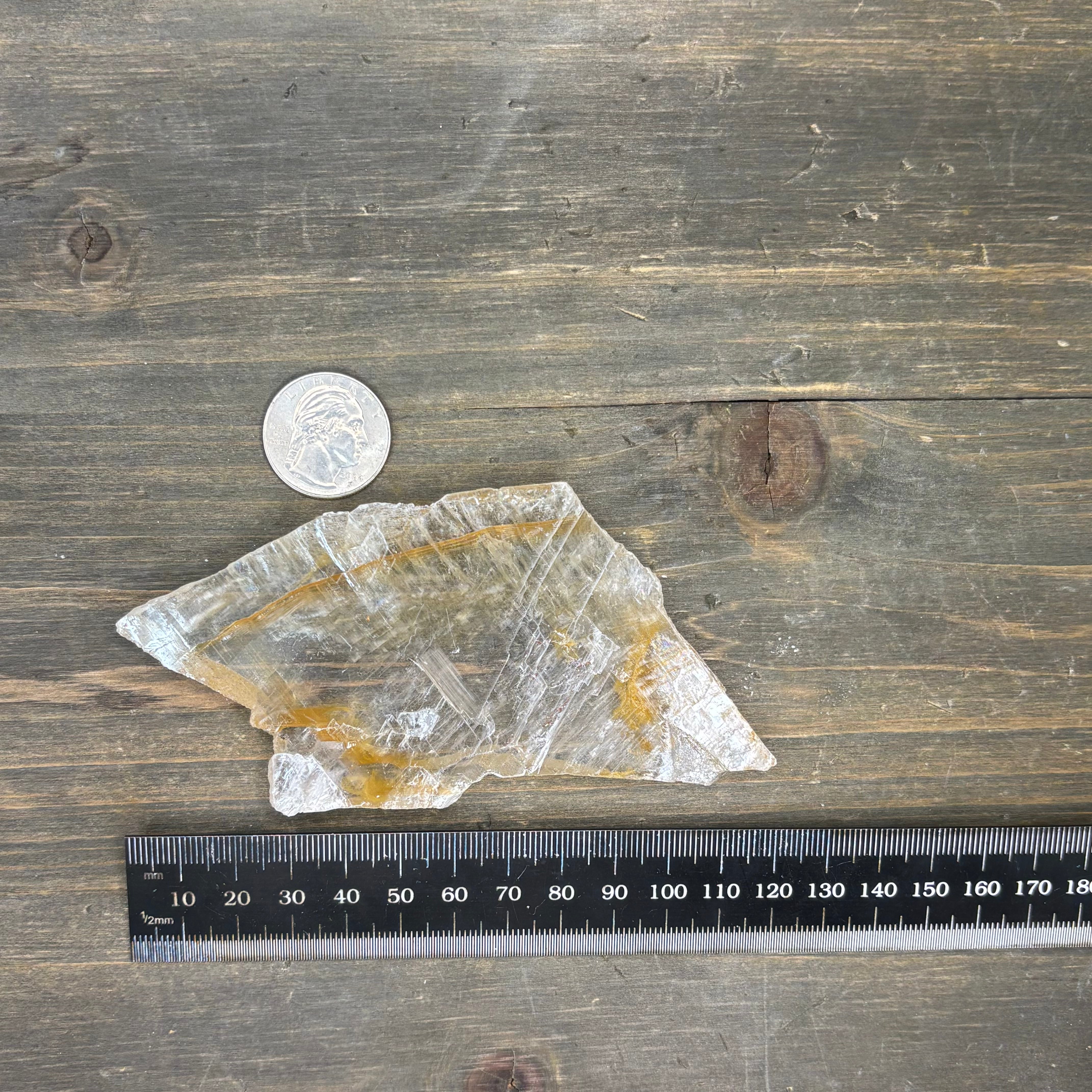 Golden Selenite Window - 632