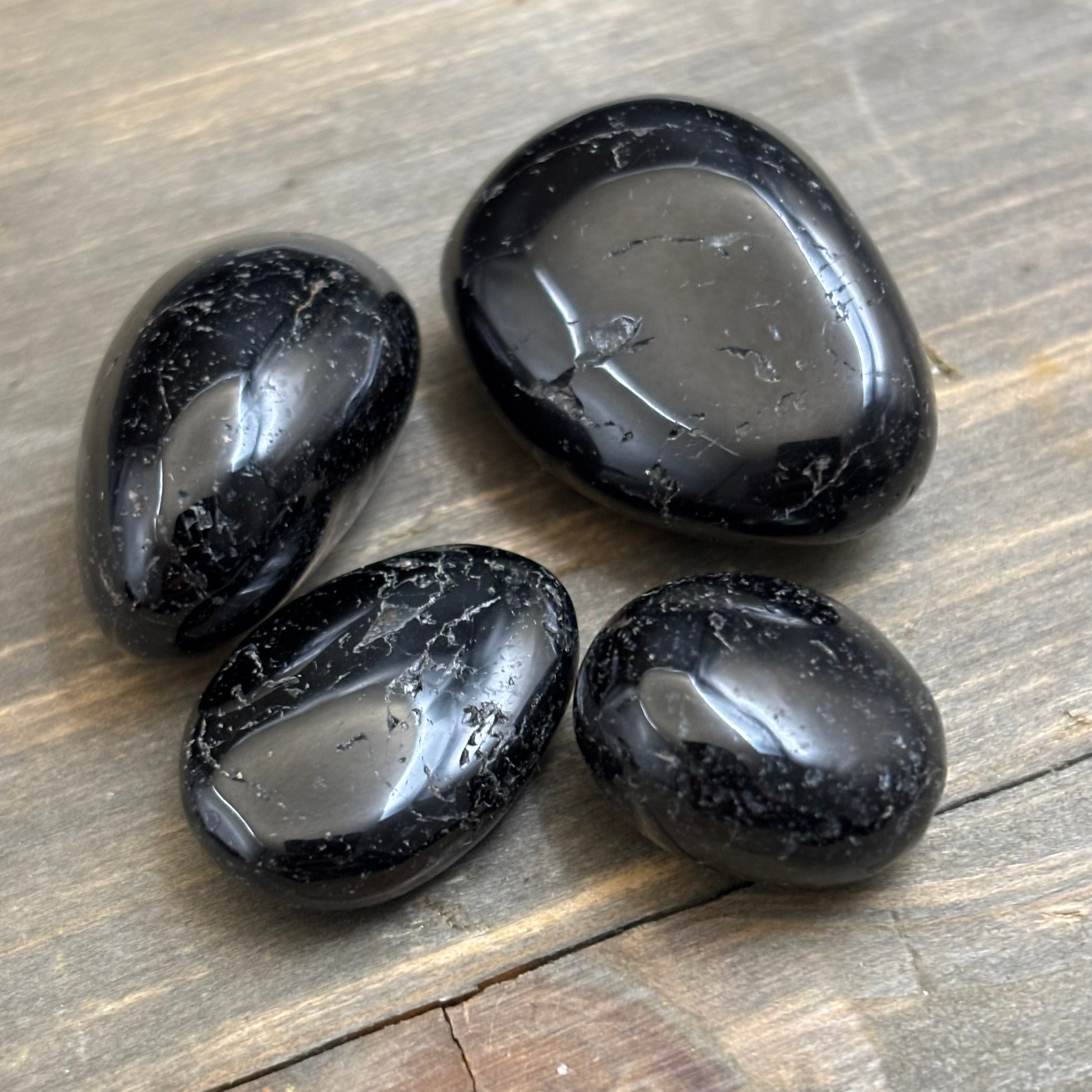 Black Tourmaline Polish - Kit of 4