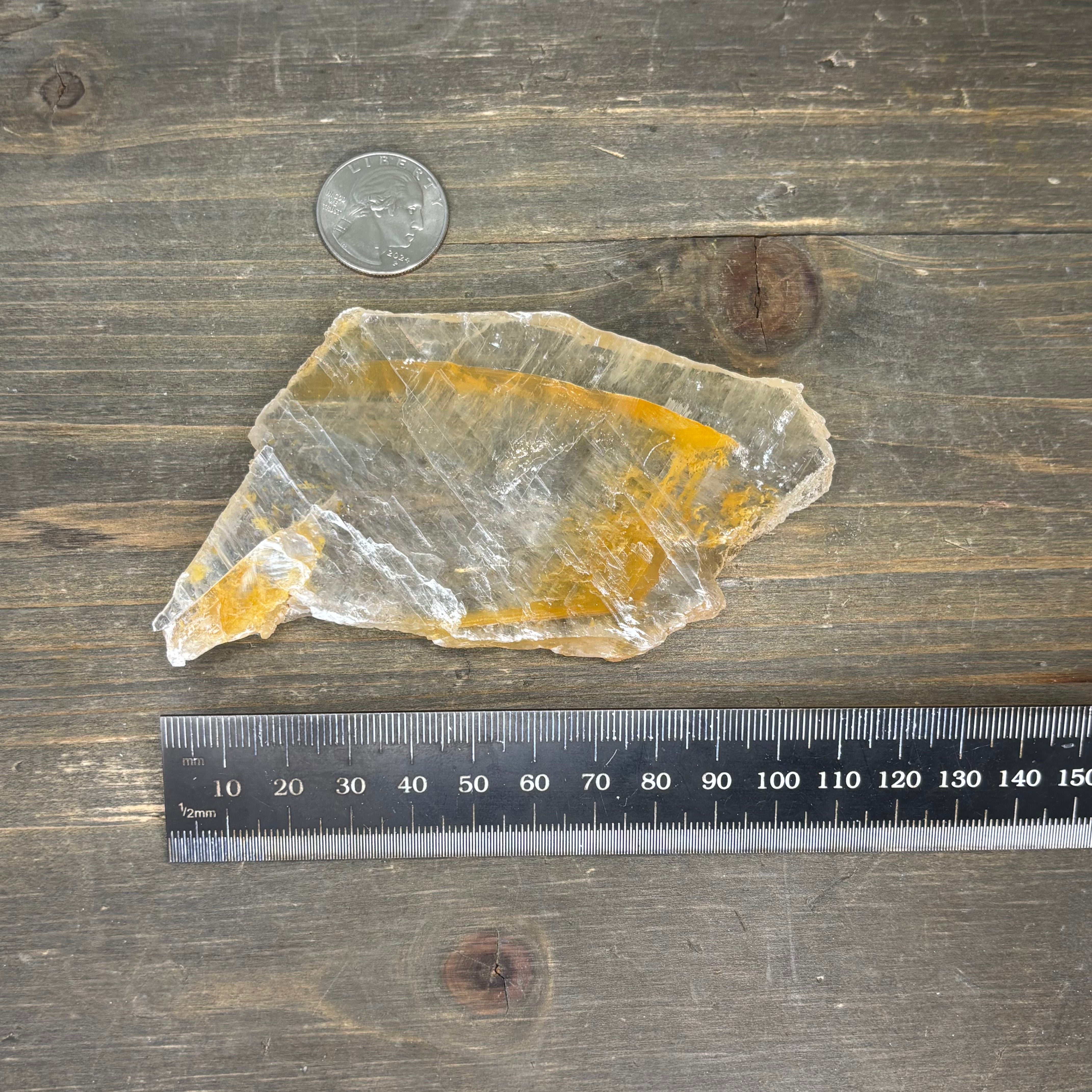 Golden Selenite Window - 634